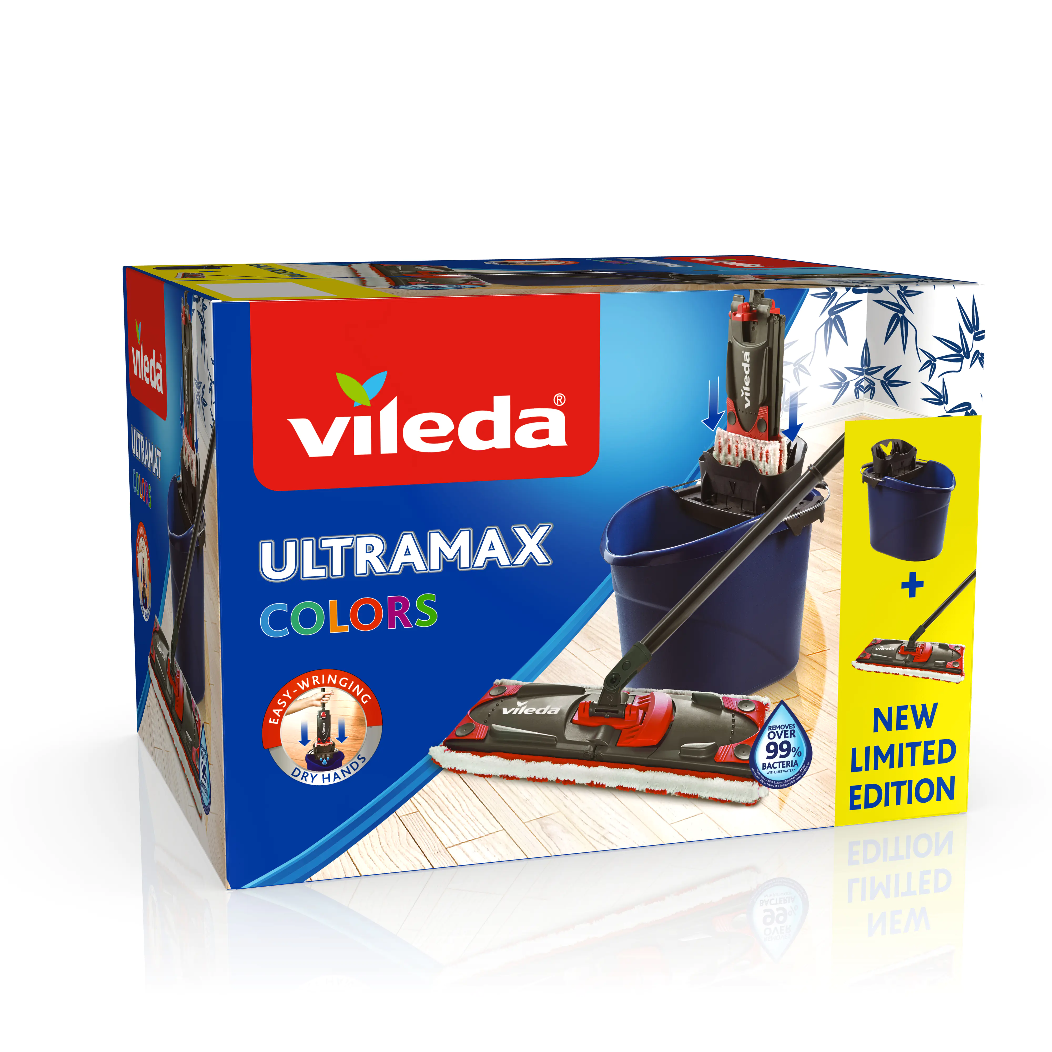 Vileda UltraMax 2 in 1 Colors Komplett-Set inkl. Eimer, Wischer und Wischbezug blau Vileda UltraMax 2 in 1 Colors Komplett-Set inkl. Eimer, Wischer und Wischbezug blau