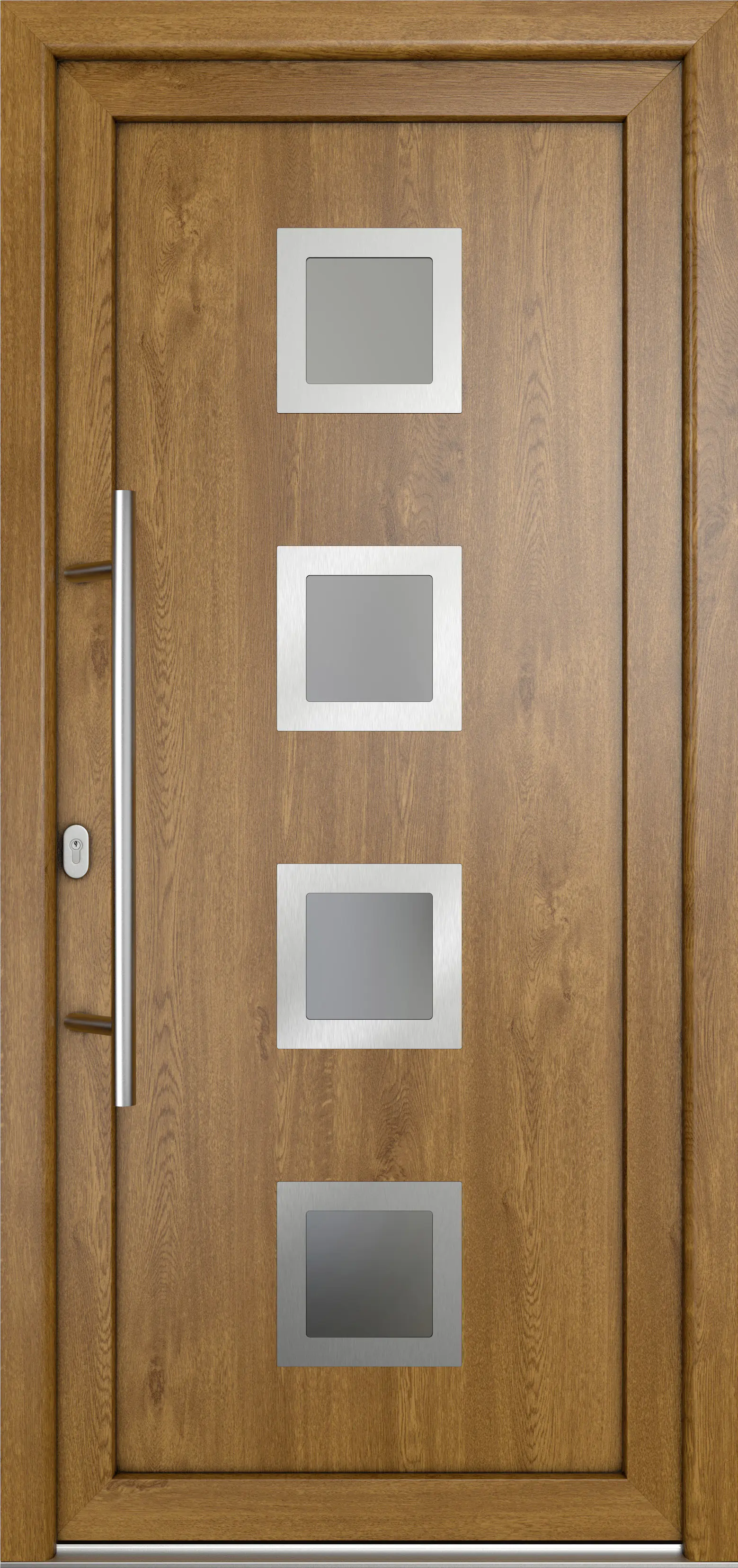 Meeth Haustür Signum Pro PVC Modell 84 98 x 208 cm DIN Links weiß/golden oak Meeth Haustür Signum Pro PVC Modell 84 98 x 208 cm DIN Links weiß/golden oak