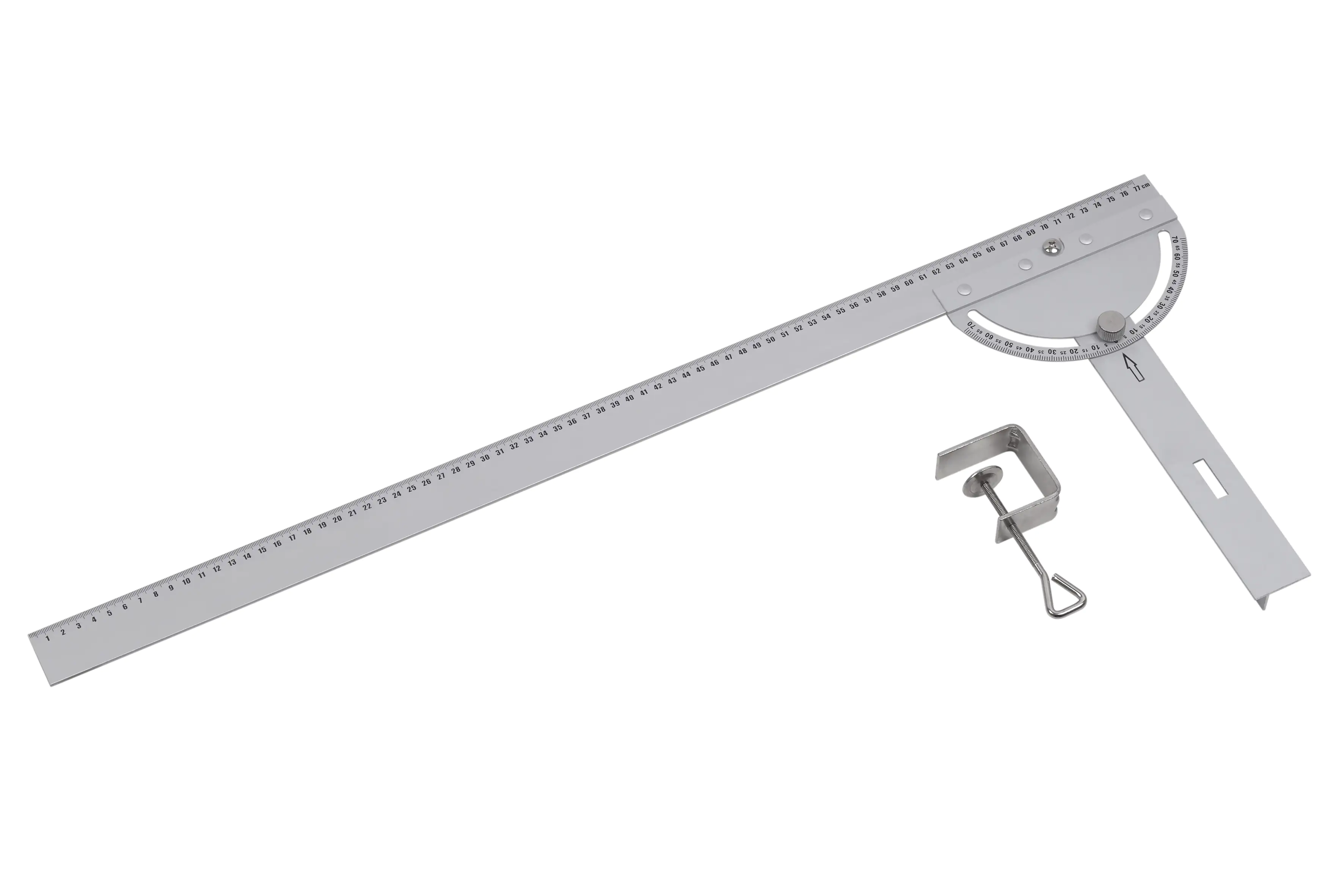 4333692044189 TrendLine Multifunktionswinkel-Lineal mit wechselbarem Anschlag 77 cm