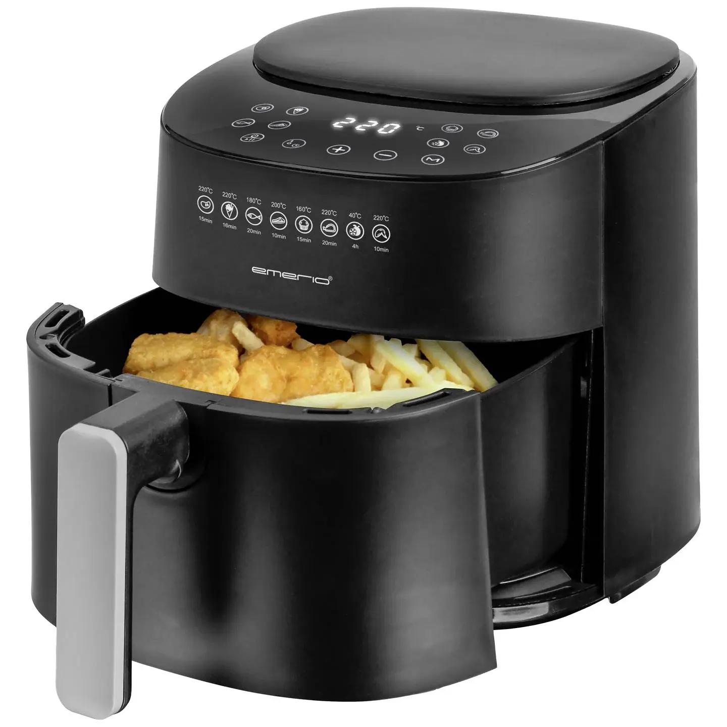 Emerio Heißluftfritteuse AF-129369 1300 W 4,5 l Behälter Emerio Heißluftfritteuse AF-129369 1300 W 4,5 l Behälter