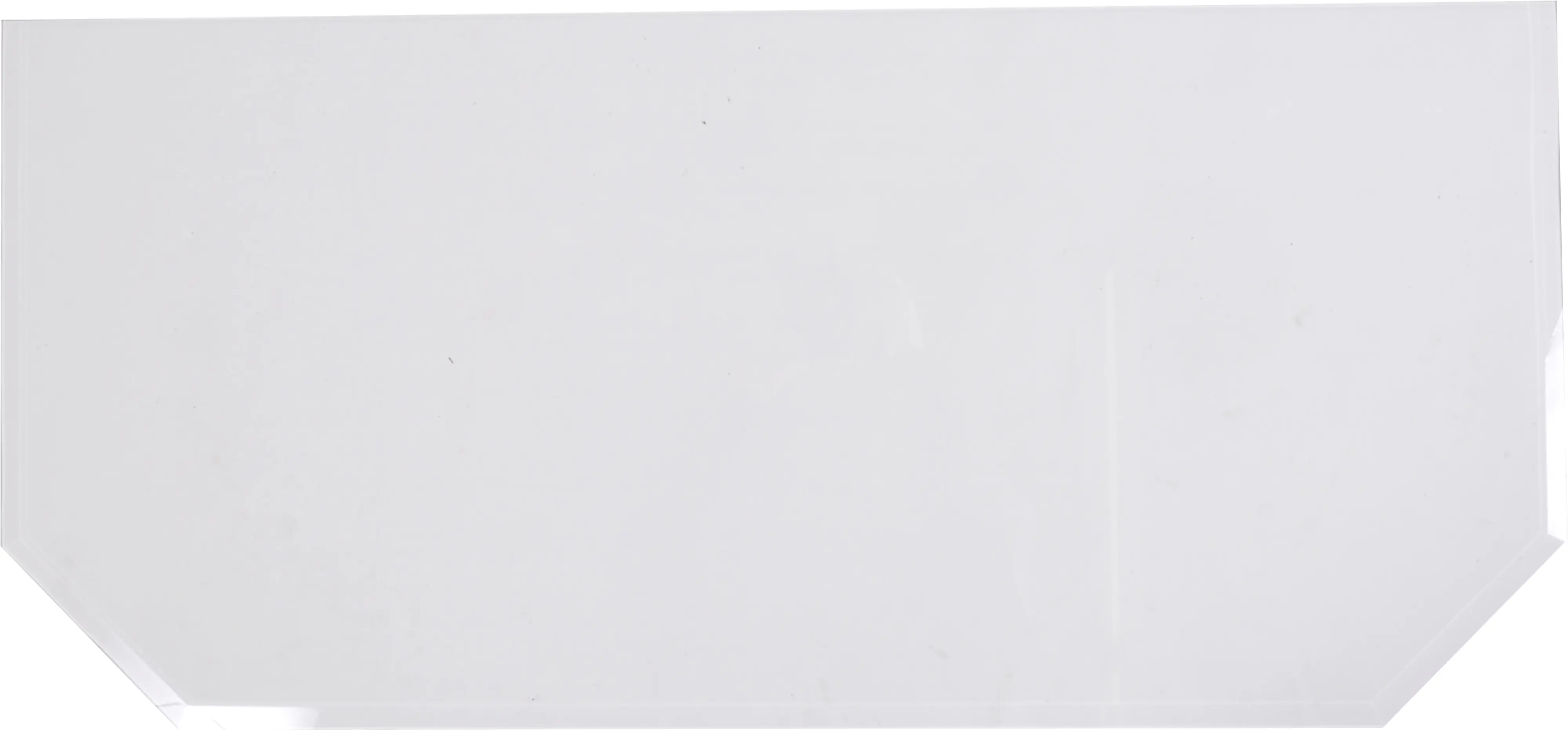 FireFix Glas-Vorlegeplatte 120 x 55 cm sechseckform klarglas