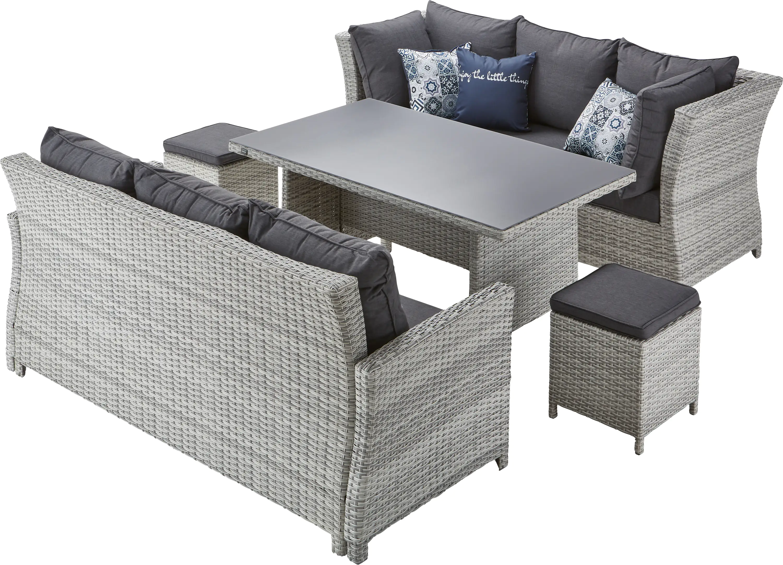 4333692867757_11 Primaster Dining Lounge Möbelset Caldera, variabel stellbar 3 in-1