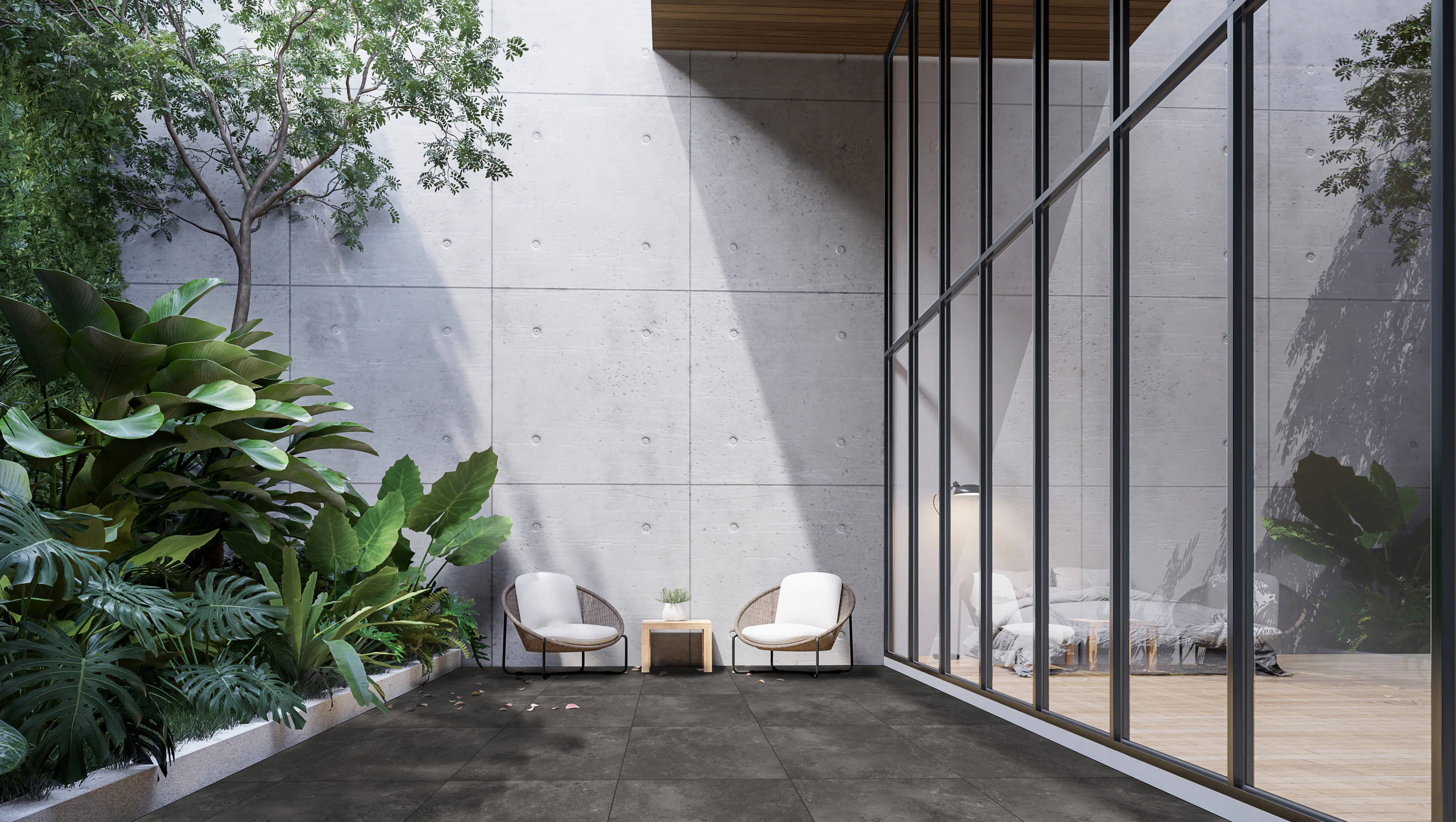 Terrassenplatte Limestone 60 x 60 x 2 cm schwarz Terrassenplatte Limestone 60 x 60 x 2 cm schwarz