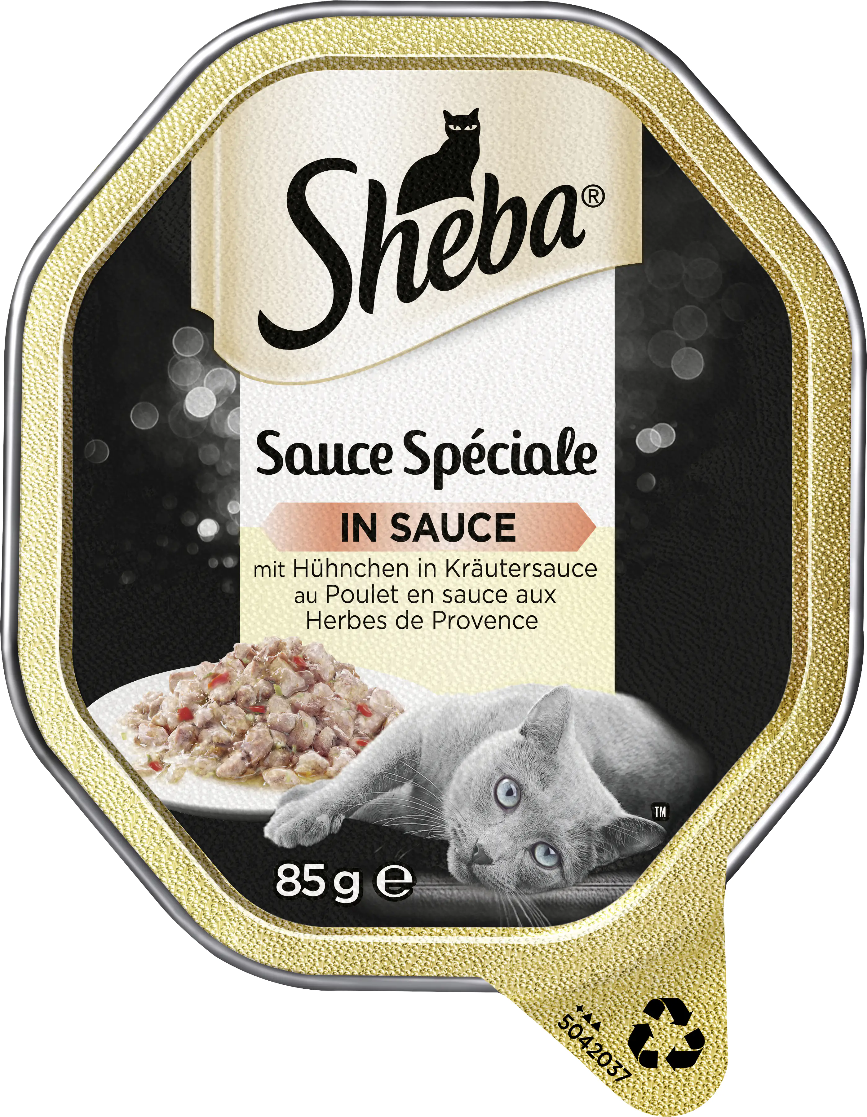 Sheba Sauce Speciale mit Hühnchen in Kräutersauce Katzenfutter 85 g Sheba Sauce Speciale mit Hühnchen in Kräutersauce Katzenfutter 85 g