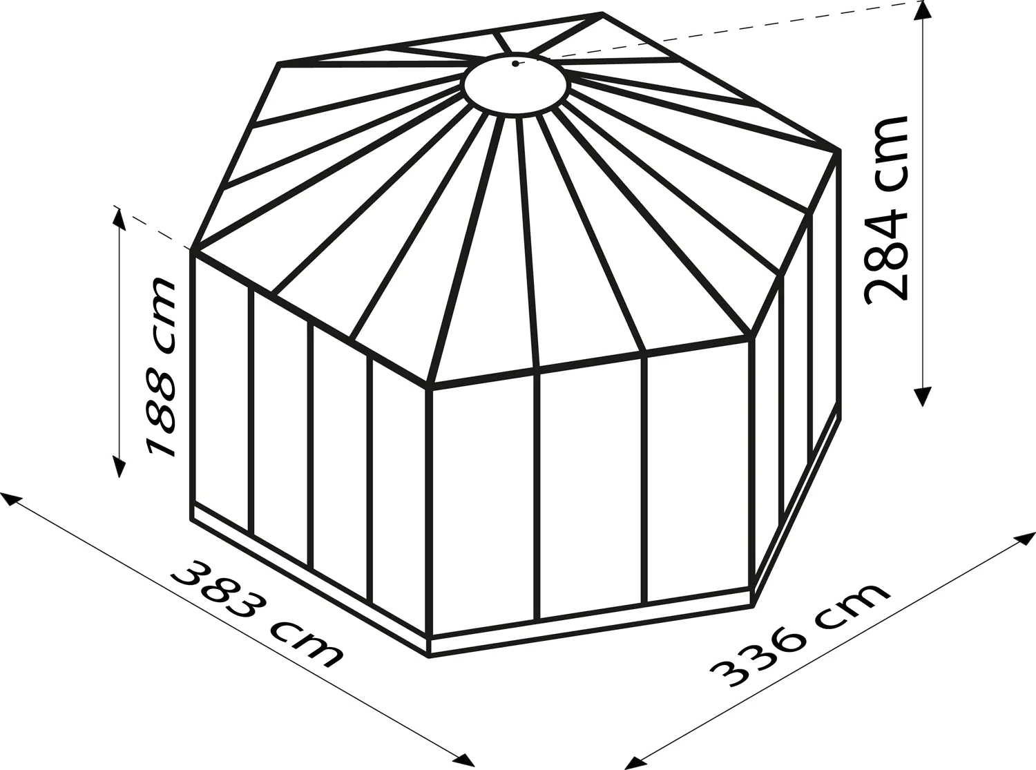 Vitavia Vogelvoliere Circus 9000, aluminium eloxiert, 9,0 m²