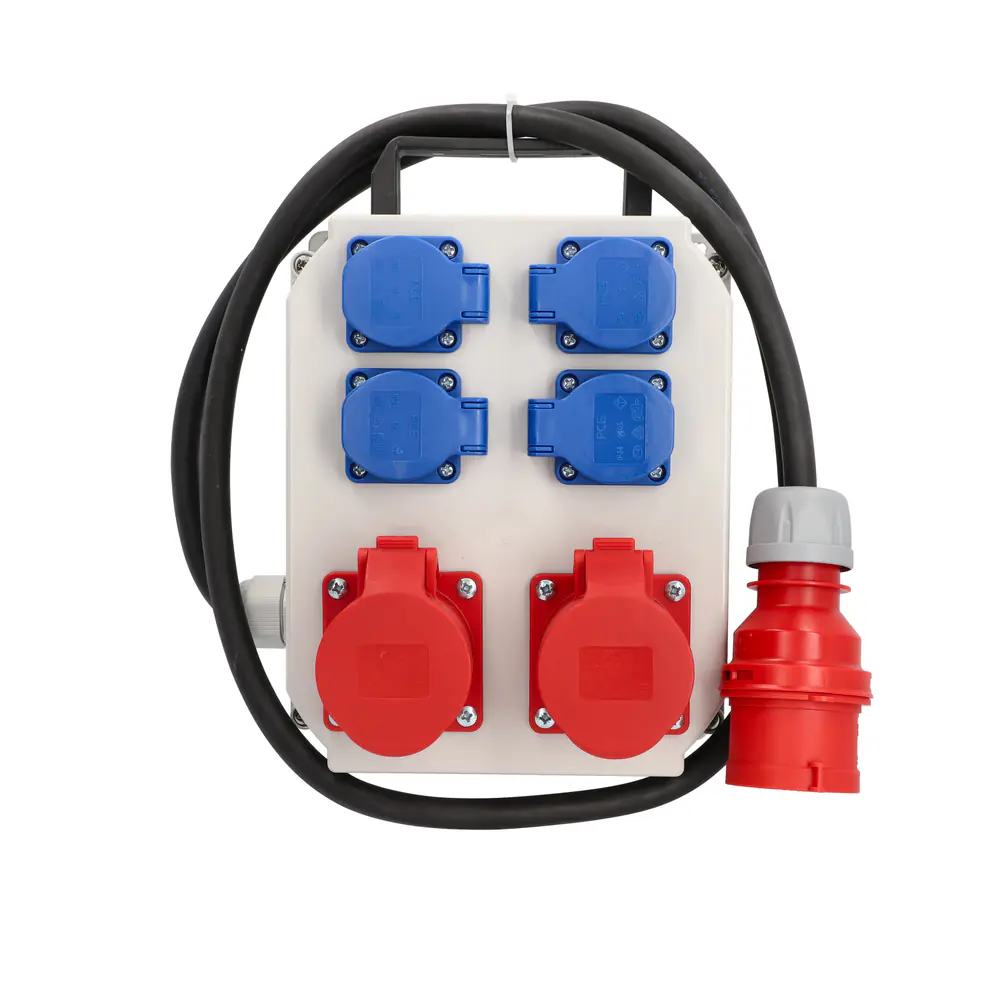 Unitec Stromverteiler MV mit 2x CEE Steckdosen & 4x Steckdosen 2 m