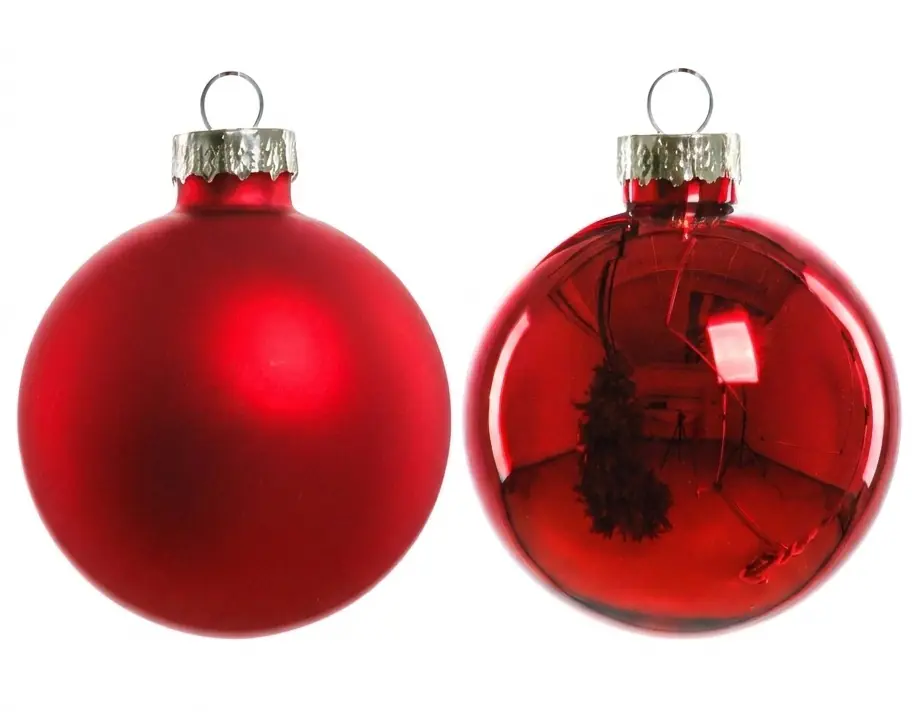 TrendLine Weihnachtskugeln aus Glas Ø 6 cm rot 20 Stück