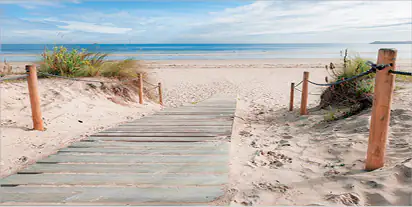 4251050565803 Deco-Canvas Bild - Dünenweg zum Strand 90 x 45 cm