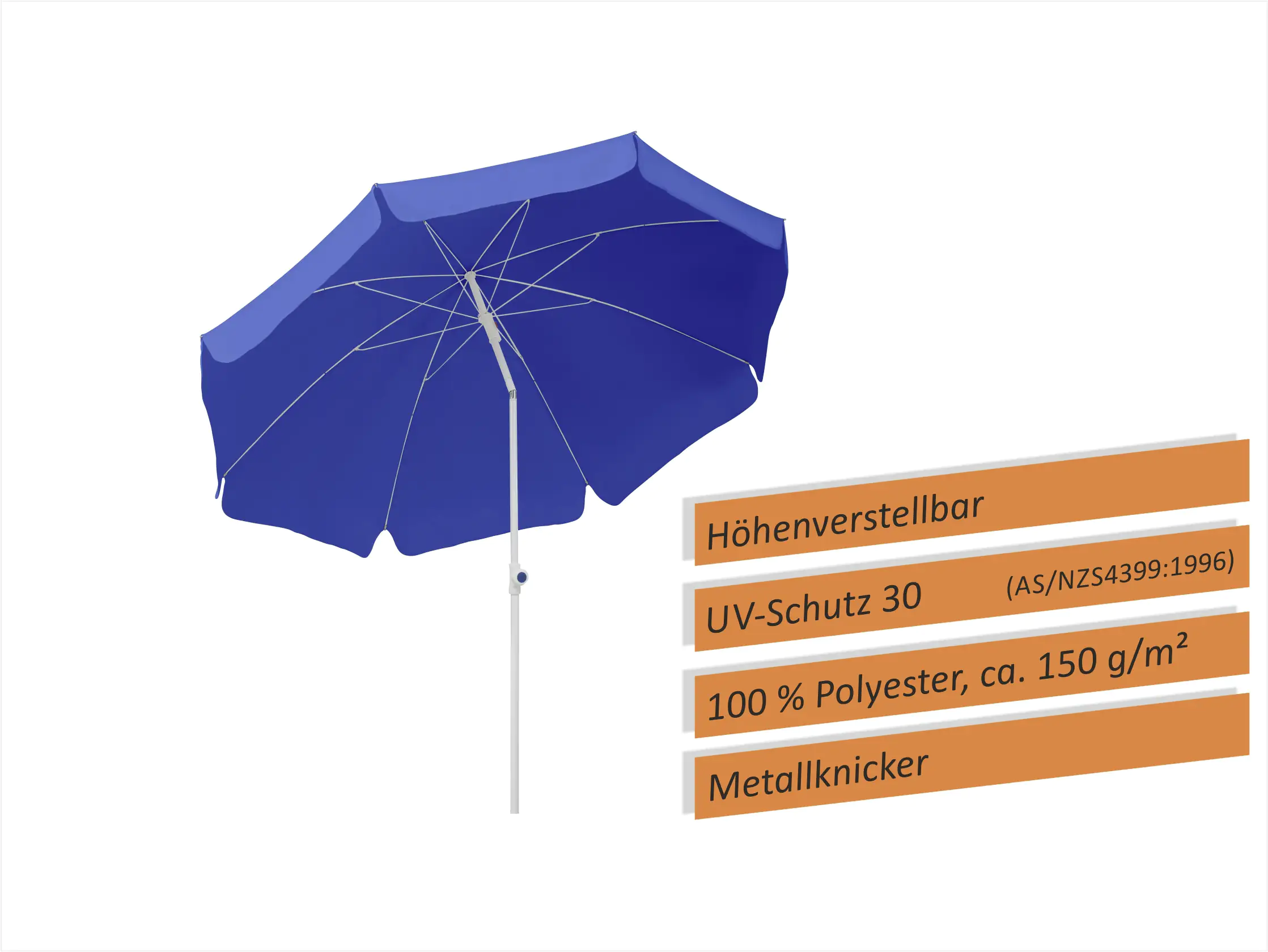 4000570680097_1802728 Schneider Sonnenschirm Ibiza blau Ø 200 cm