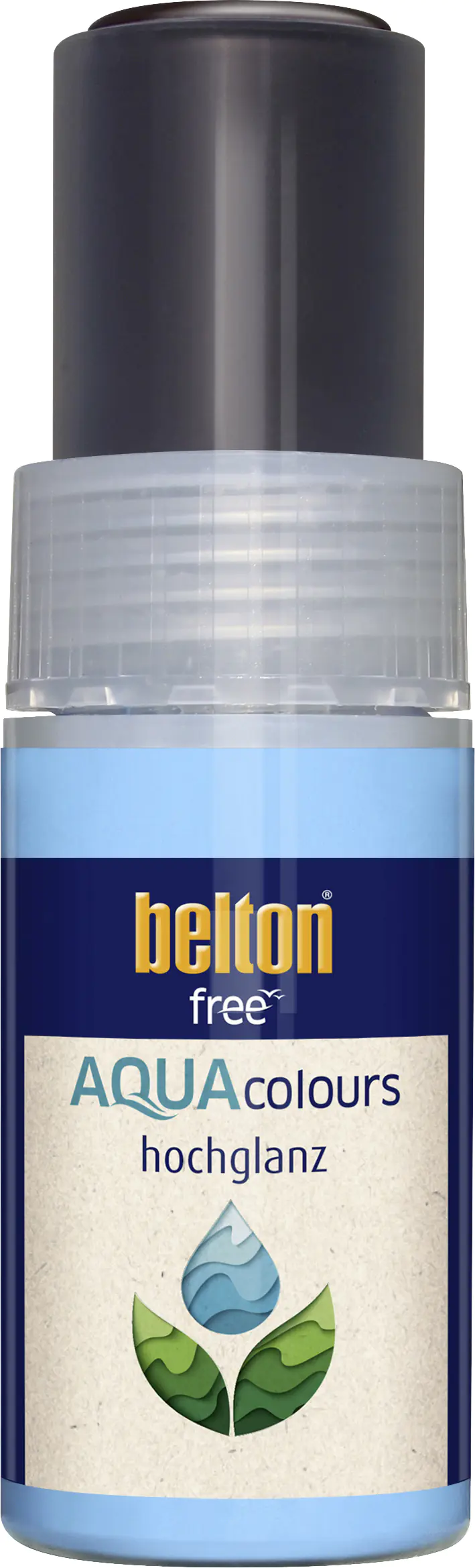 belton free Lackstift AQUAcolours 9 ml tiefschwarz hochglanz