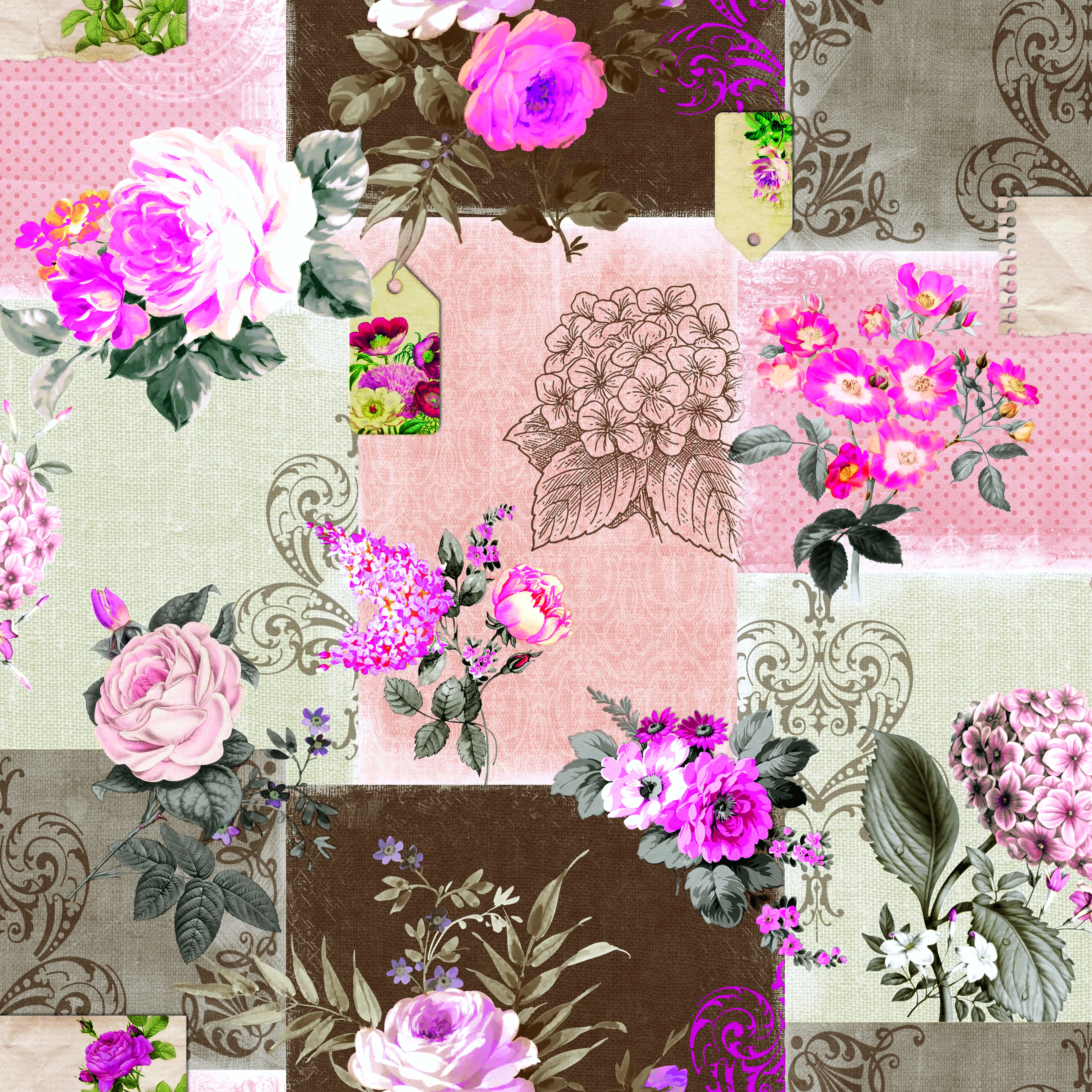 4007386320612 d-c-table Tischbelag Manhattan Roselyn rosa, 140 cm