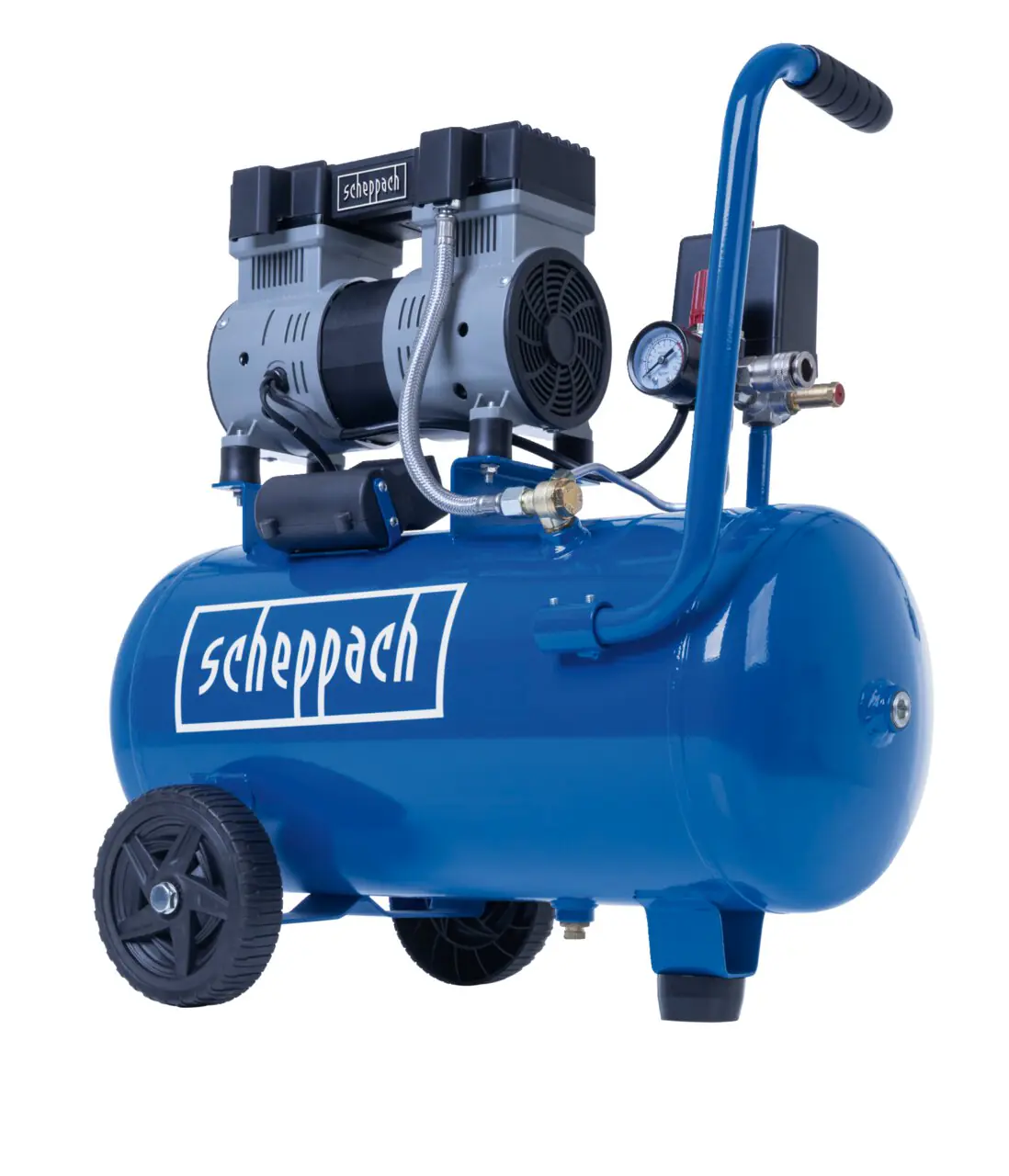 Scheppach Kompressor Super Silent HC26Si 230 V 24 l 8 bar 1100 W 162 L/min ölfrei