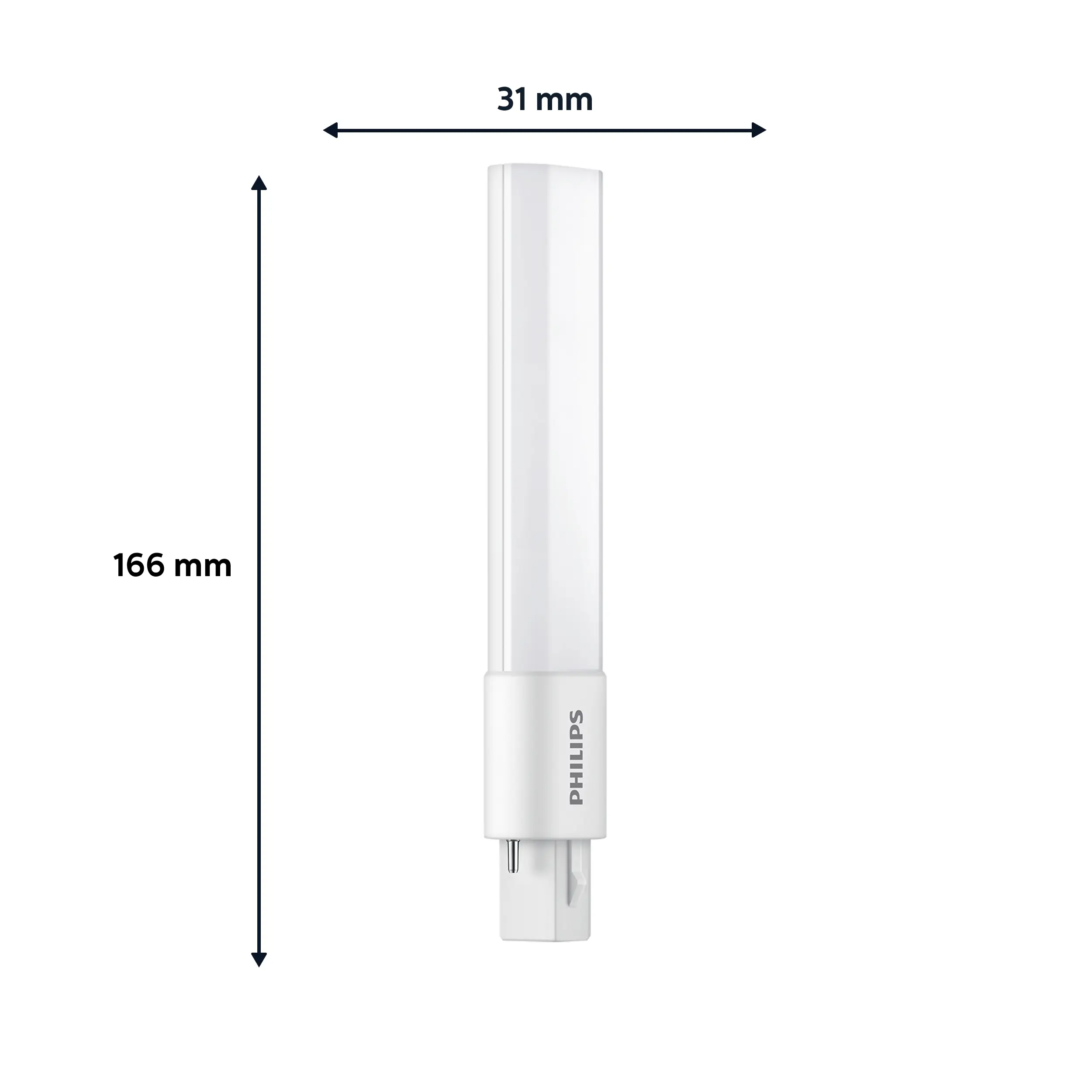 Philips LED-Leuchtmittel CorePro LED PLS 5W 830 2P G23 neutralweiß matt