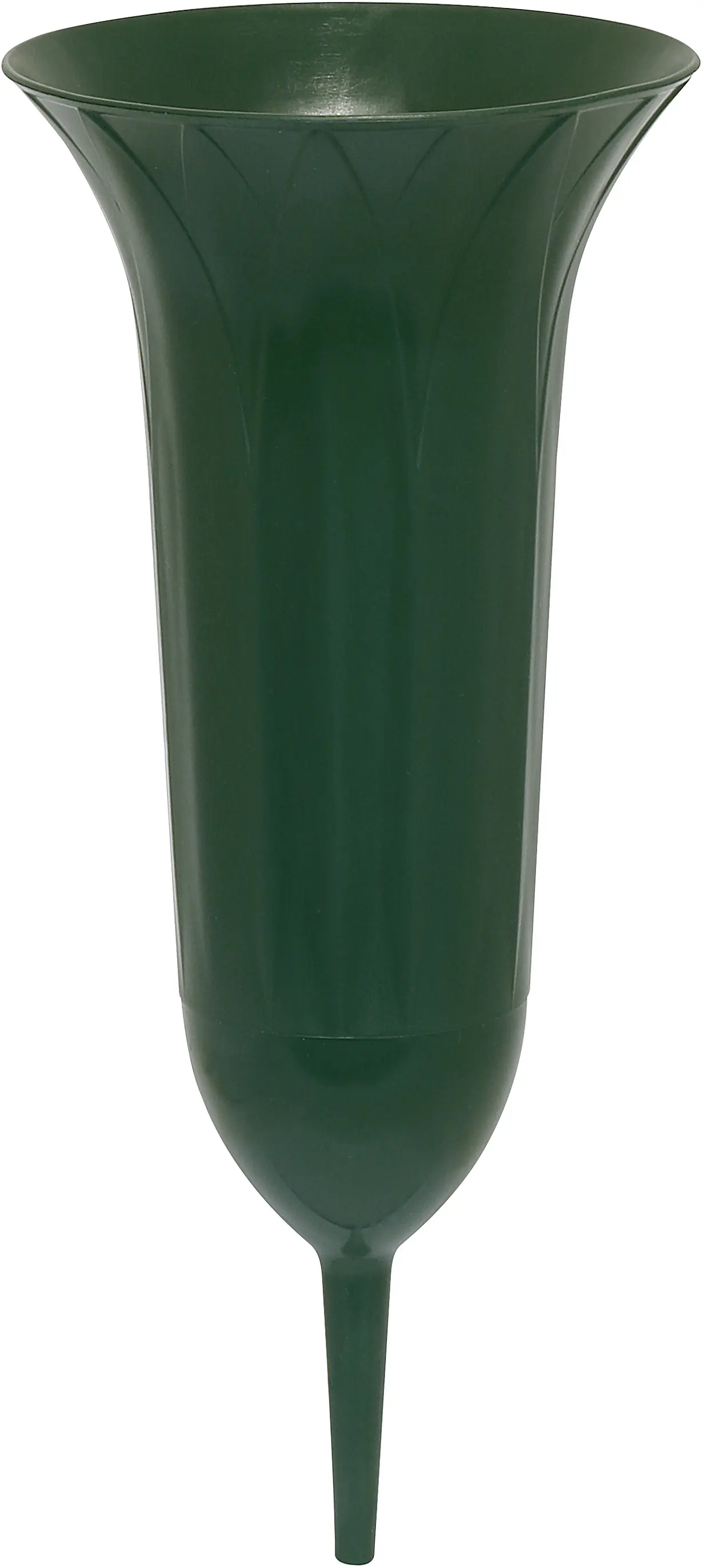 Geli Grabvase Ø 11 cm dunkelgrün