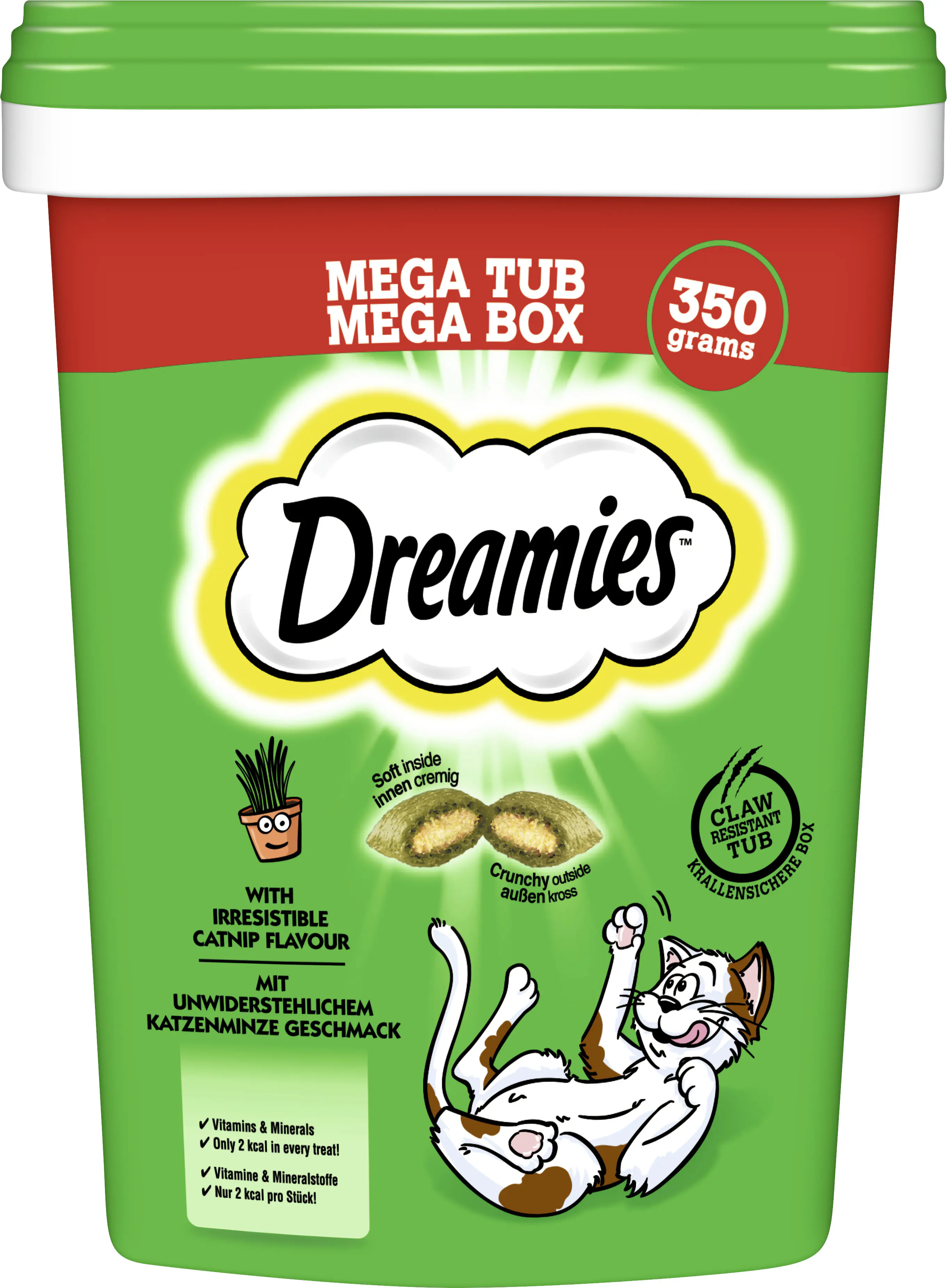 Dreamies Katzen Leckerli 350 g Box Katzenminze