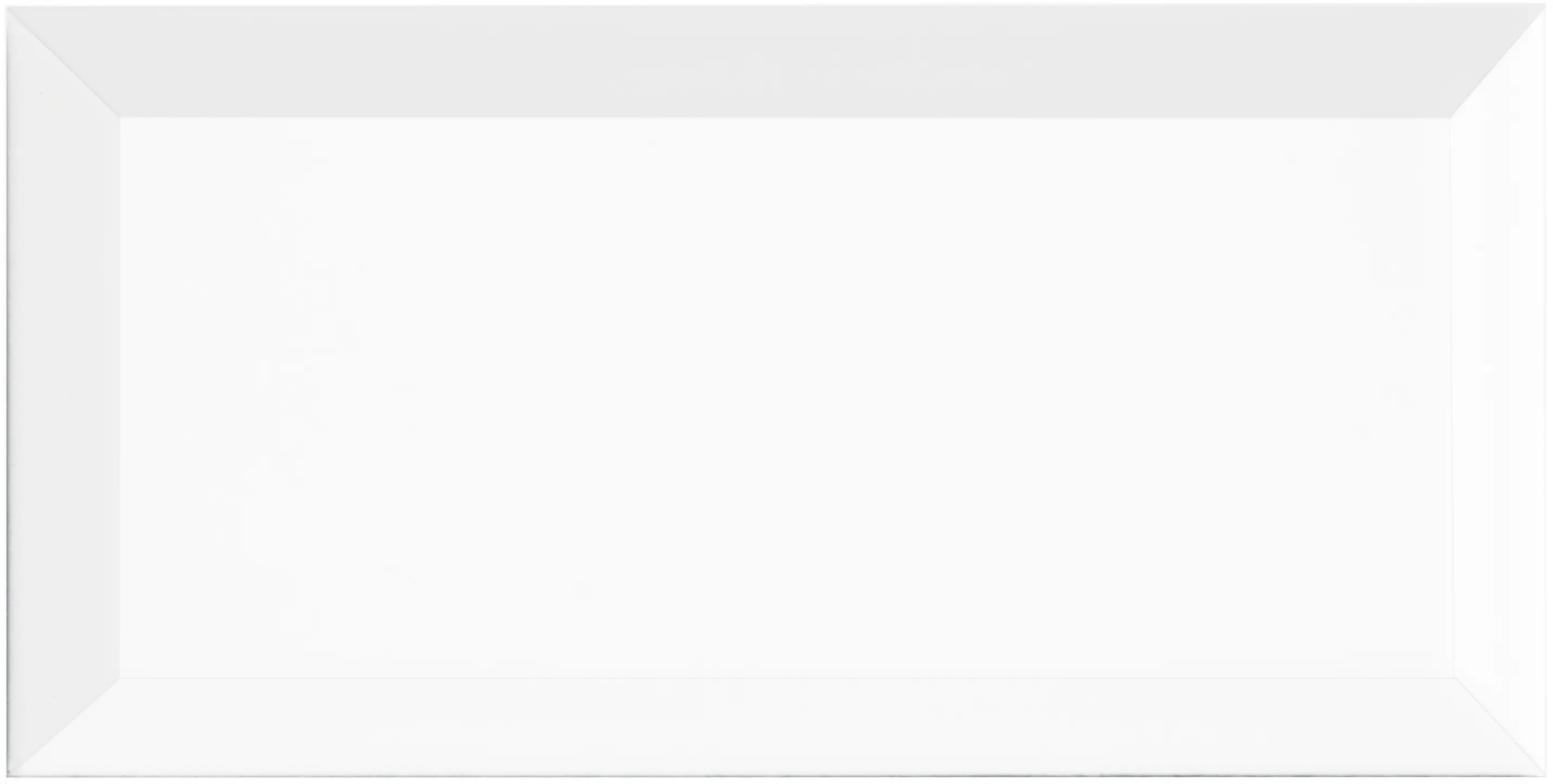 Wandfliese Metro Facette 10 x 20 cm weiß