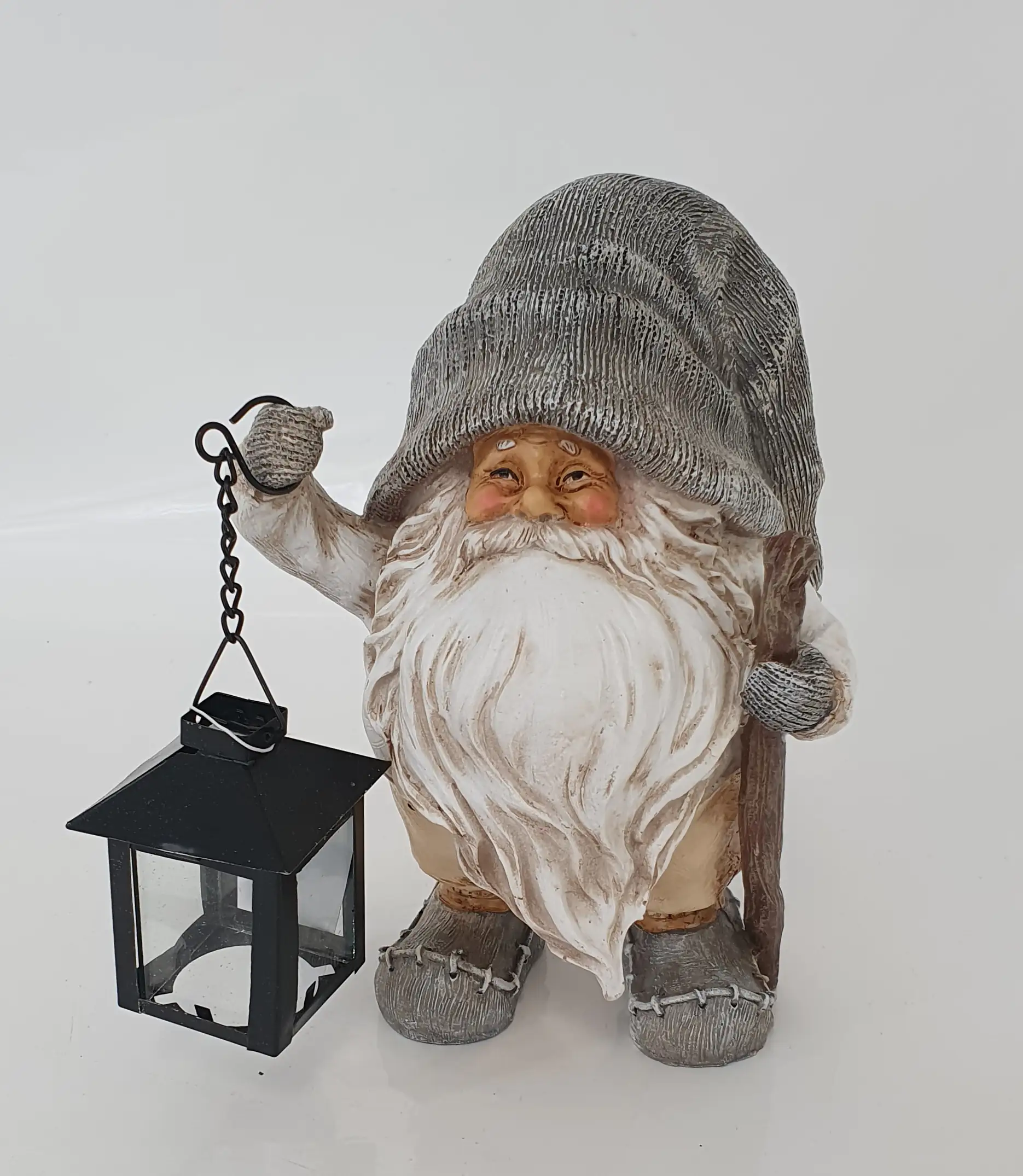 Dekofigur Wichtel grau 20 cm