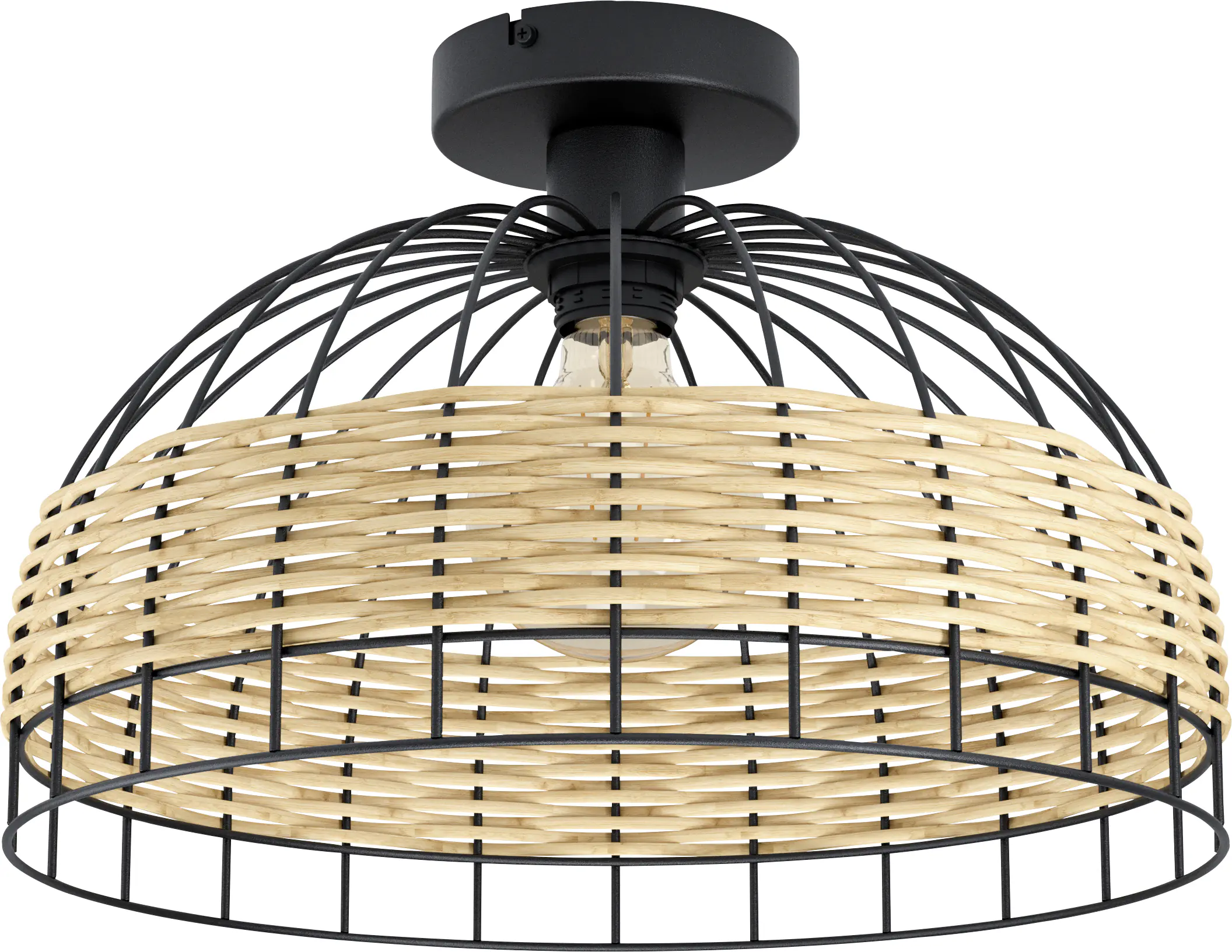 Eglo Deckenleuchte Anwick natur Ø 38 cm E27, max. 60 W Eglo Deckenleuchte Anwick natur Ø 38 cm E27, max. 60 W