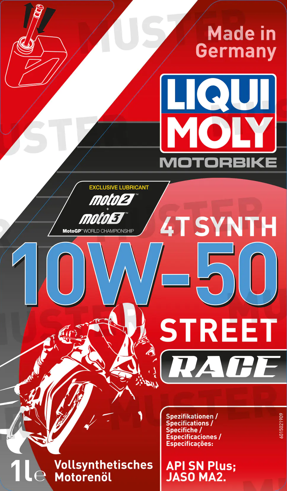 Liqui Moly 4-Takt Motoröl 4T Synth 10W-50 Street Race 1 L