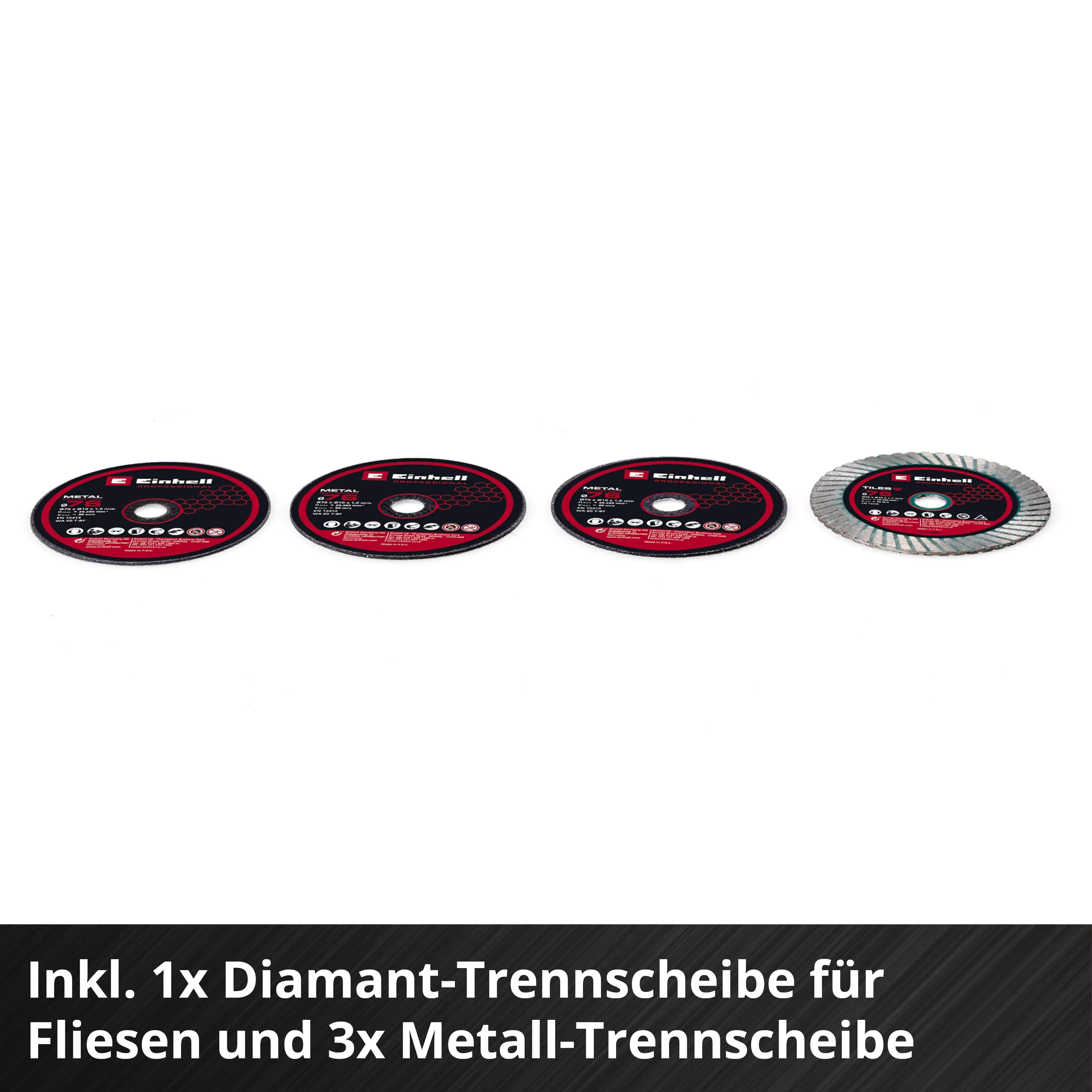 Einhell Professional Akku-Trennschleifer TP-CO 18/76-C Li BL Solo Einhell Professional Akku-Trennschleifer TP-CO 18/76-C Li BL Solo