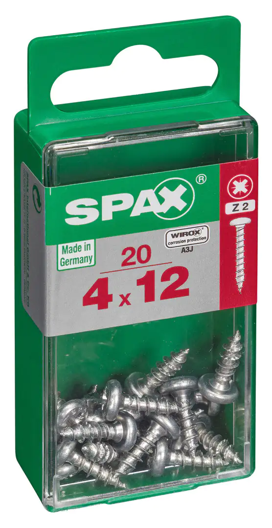 Spax Universalschrauben 4.0 x 12 mm TX 20 - 20 Stk.