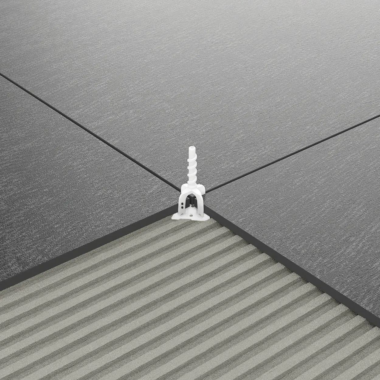 Proleveling Fliesen-Nivelliersystem Kreuz-Form 2 mm Fugenbreite