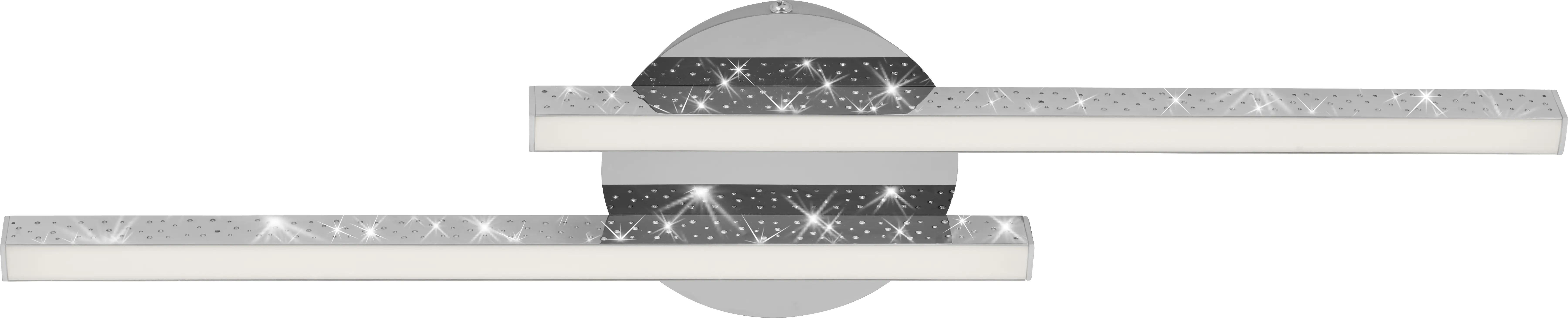 4002707410096 Di-Ka LED Wand- und Deckenleuchte Rey 60x14cm chrom Glitzereffekt