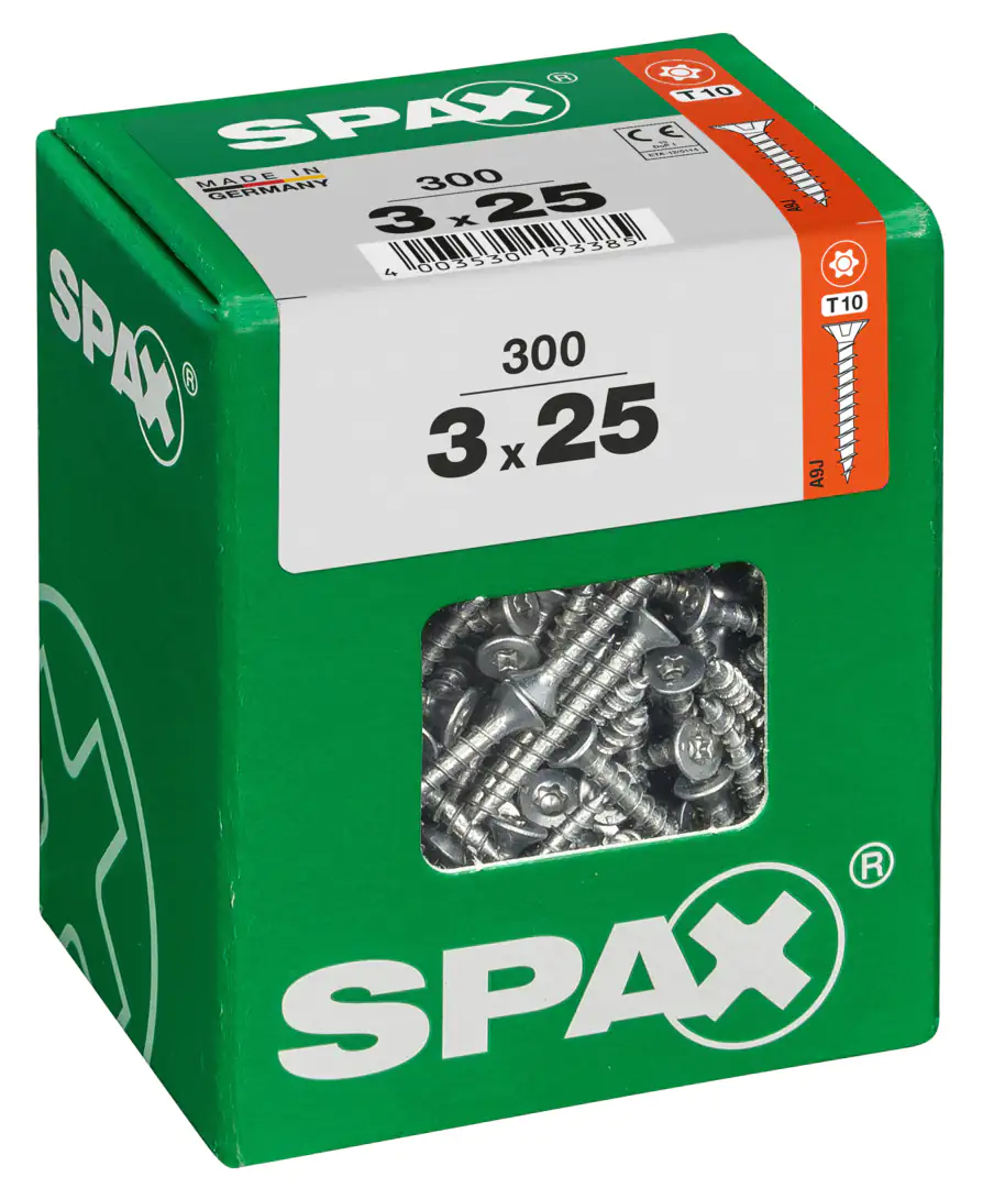 Spax Universalschrauben 3.0 x 25 mm TX 10 - 300 Stk.