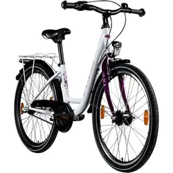 Zündapp Cityrad Yellow 3.0 24 Zoll 3-Gang weiß lila