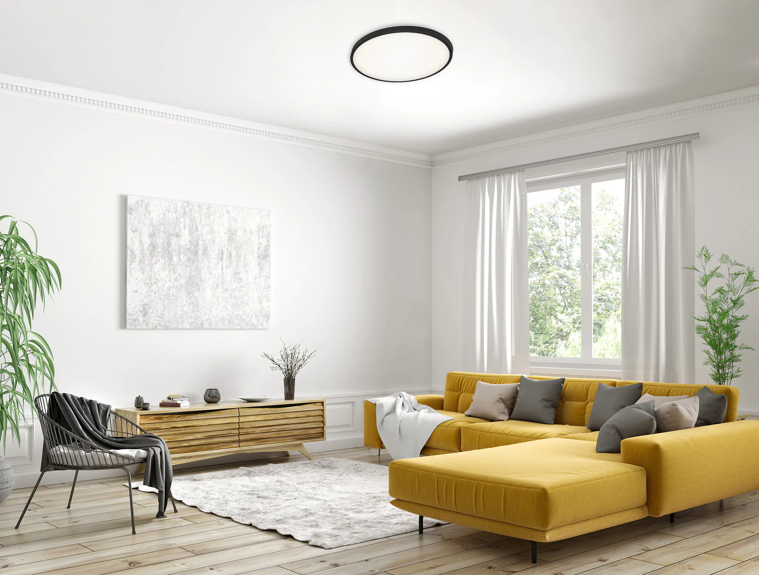 Di-Ka LED Deckenleuchte schwarz