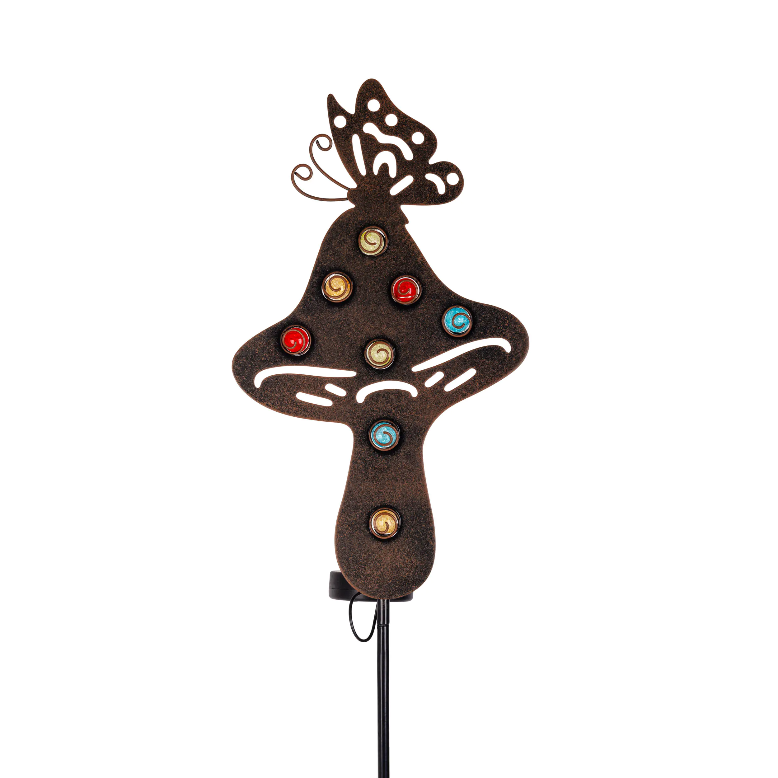 Light & More LED Solarleuchte Pilz schwarz