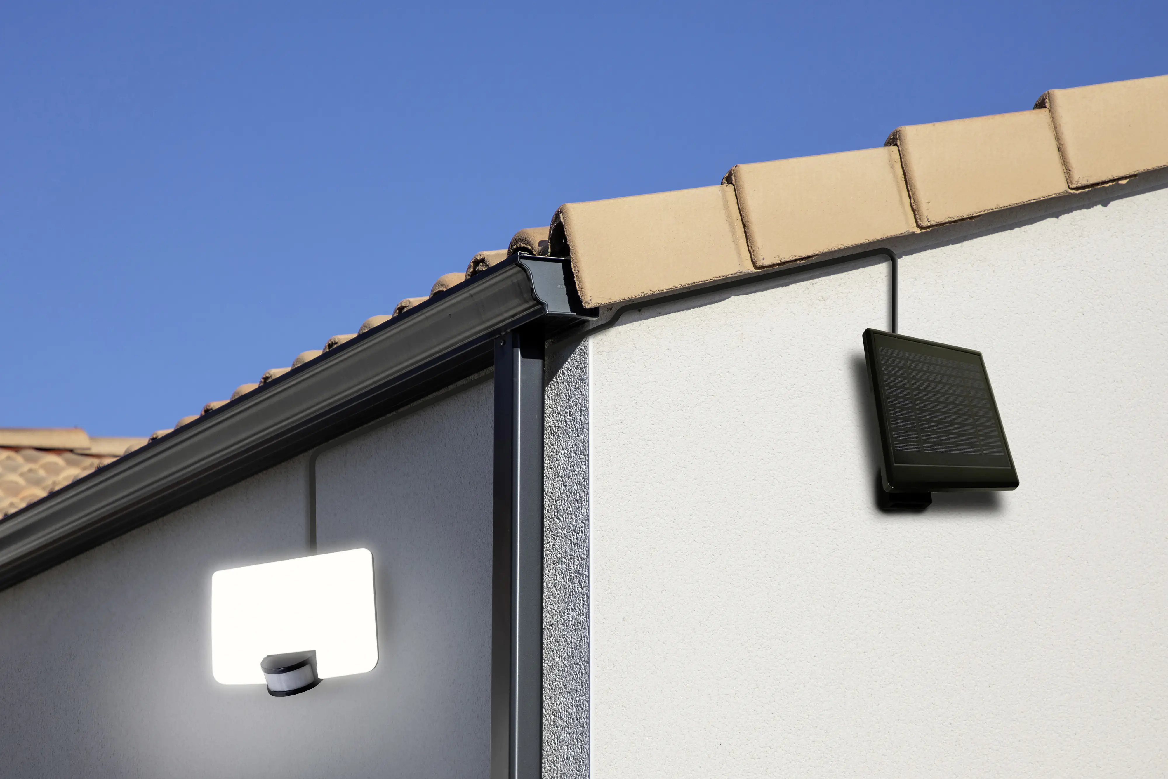 Solar Außenfluter Floodlight 11 W, 1500 lm, mit Bewegungssensor