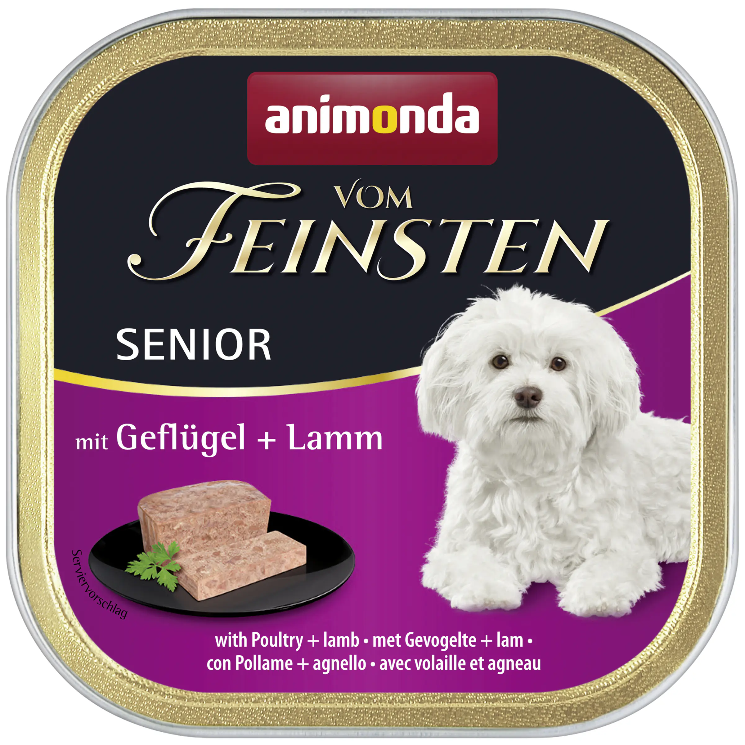 Animonda vom Feinsten Hundenassfutter Senior 150 g Geflügel & Lamm