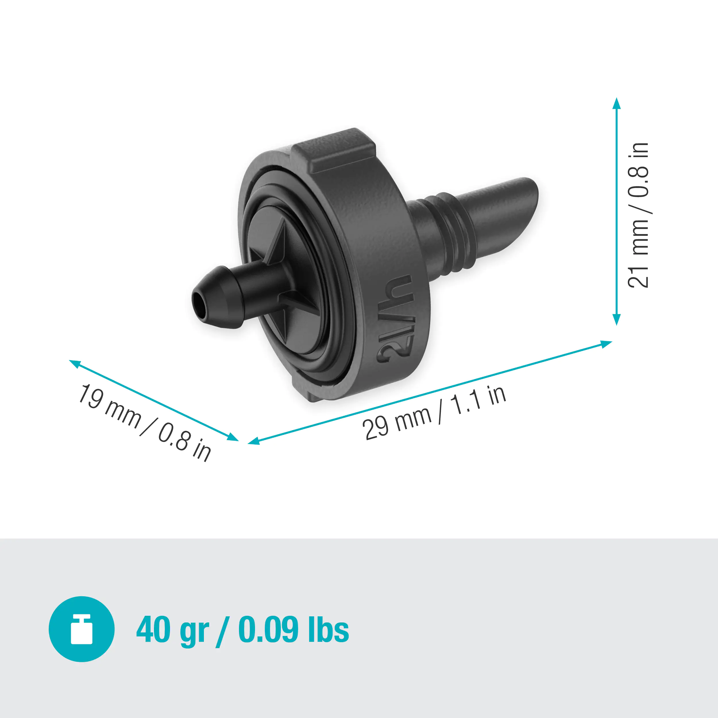 Gardena Reihentropfer, 2 l/h druckregulierend 10 Stk. Gardena Reihentropfer, 2 l/h druckregulierend 10 Stk.