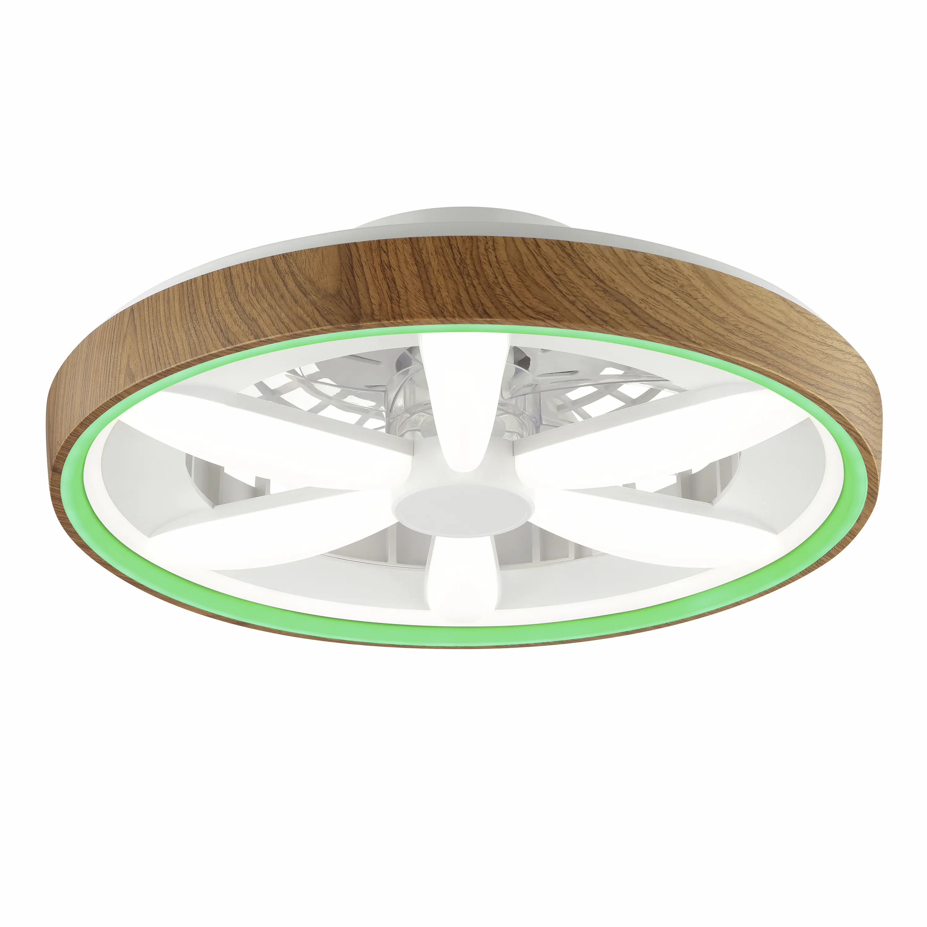 Brilliant LED Deckenleuchte mit Ventilator Gaiano Ø 48 cm 48 W holz/weiß