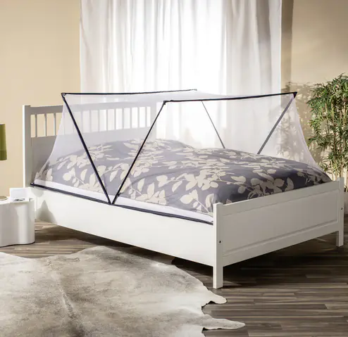 Windhager IS Falt-Moskitonetz 180 x 200 cm weiß/anthrazit