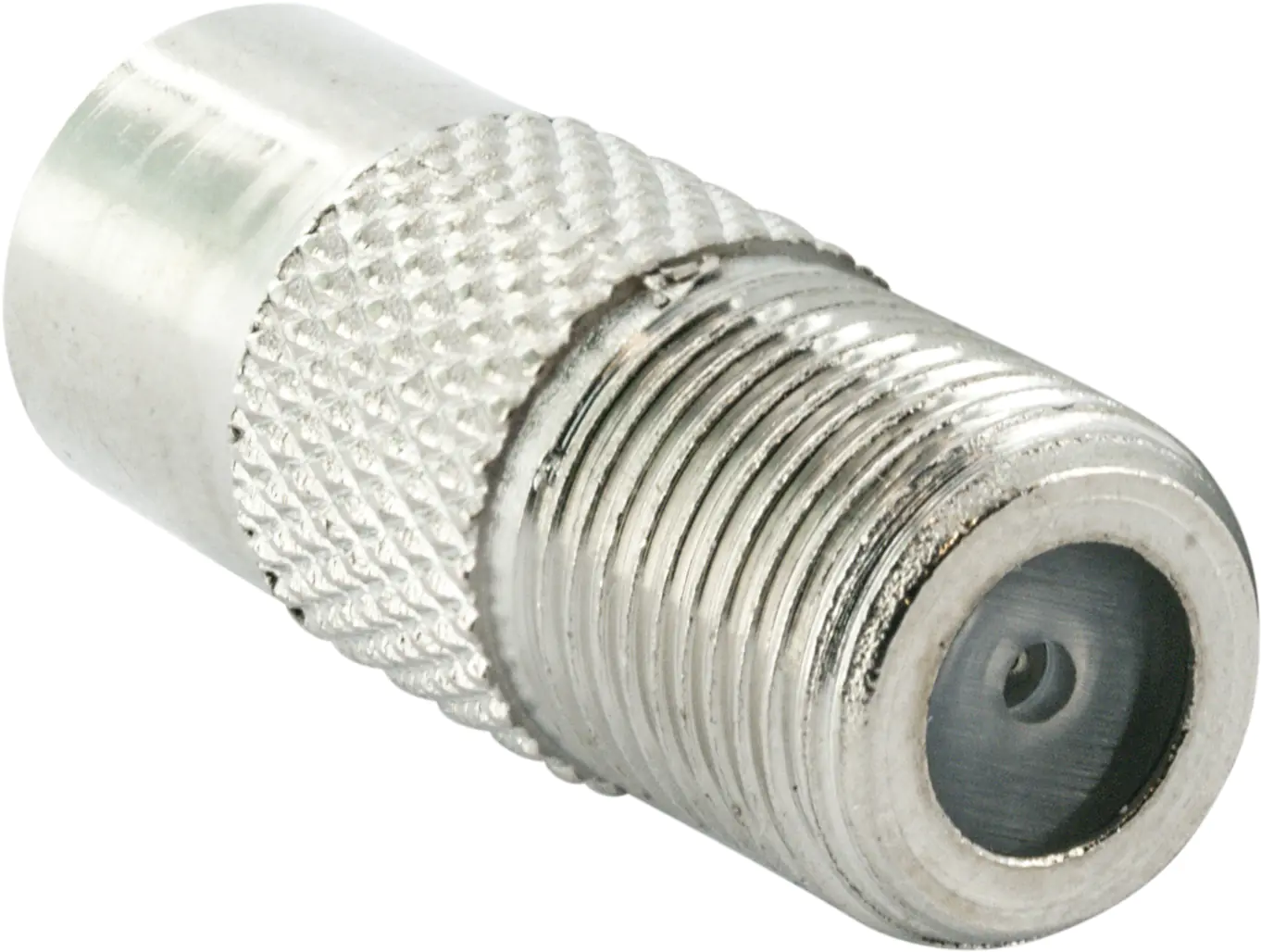 Schwaiger Koaxial Adapter UEST9330 531 silber, 1x F Buchse / 1x IEC Stecker