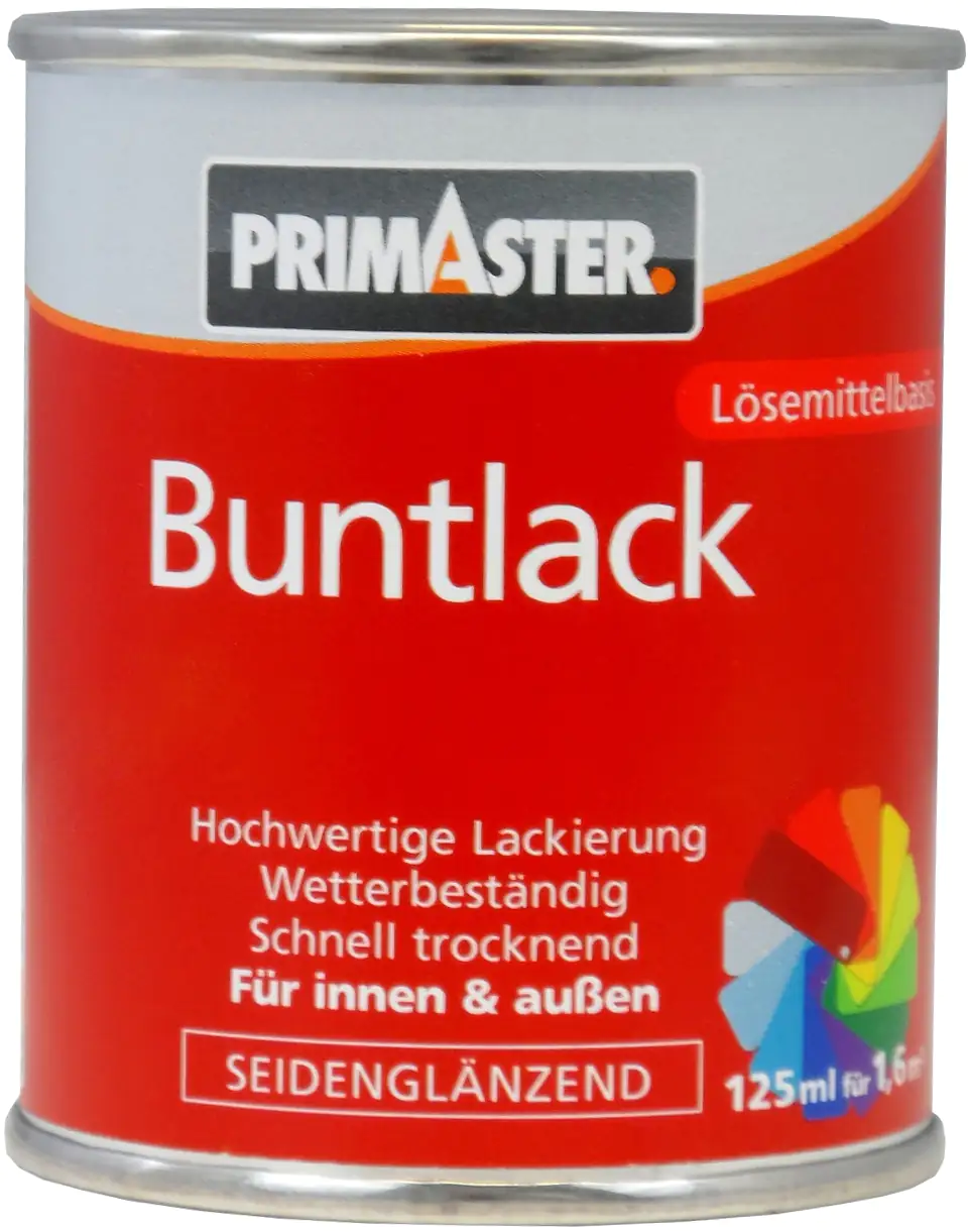 Primaster Buntlack RAL 6005 125 ml moosgrün seidenglänzend Primaster Buntlack RAL 6005 125 ml moosgrün seidenglänzend