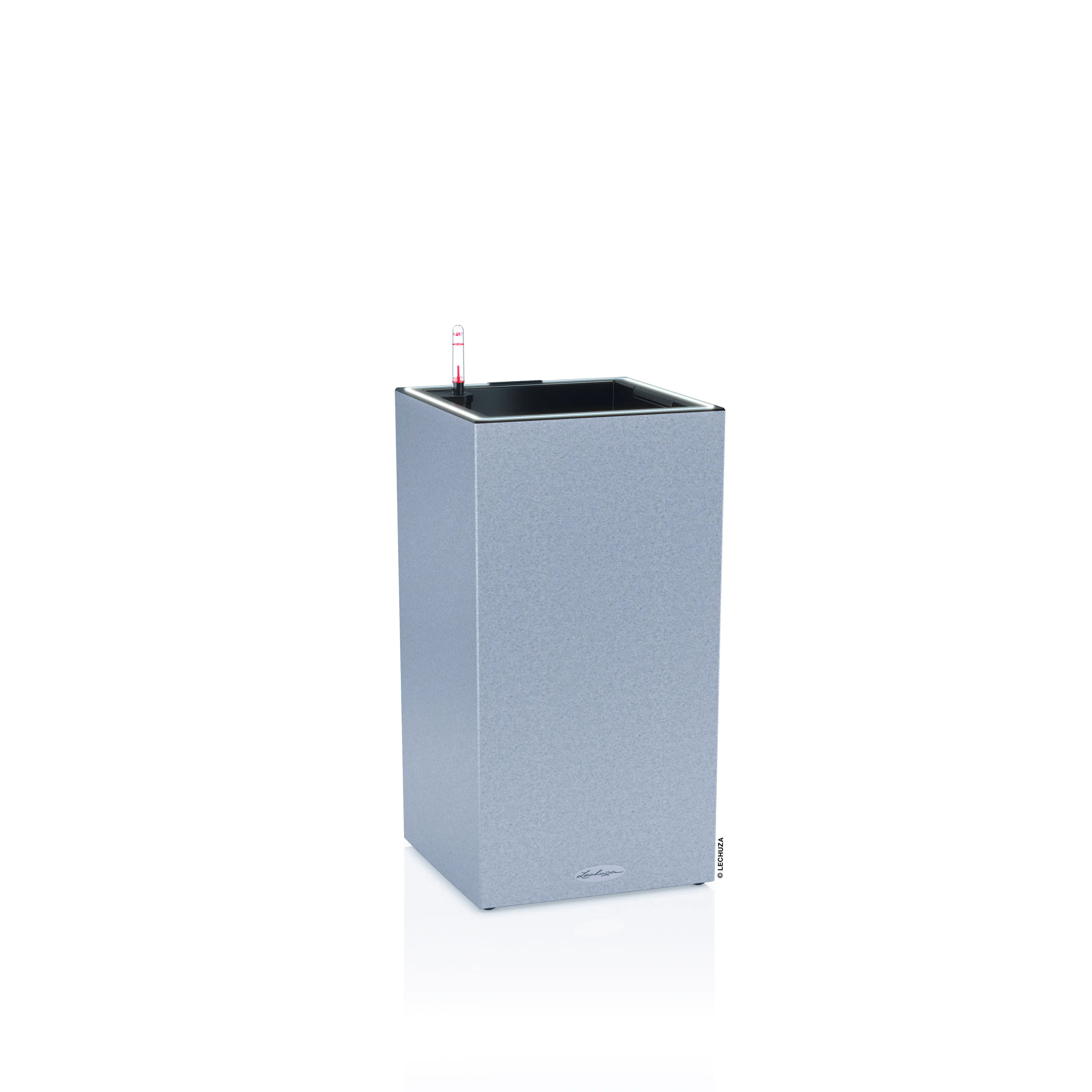 Lechuza Pflanzgefäß Canto Stone 30 high LED steingrau