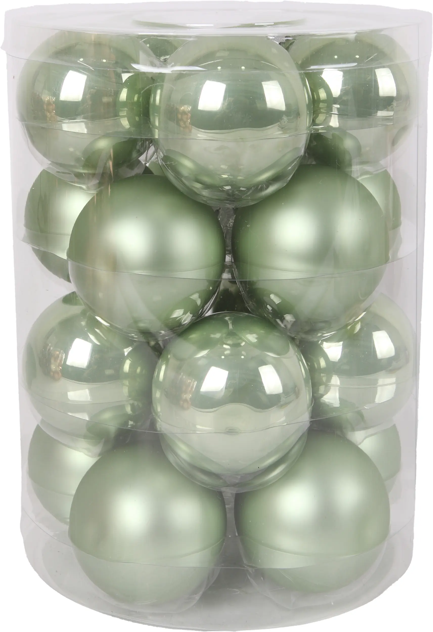 TrendLine Weihnachtskugeln aus Glas Ø 6 cm light green 20 Stück TrendLine Weihnachtskugeln aus Glas Ø 6 cm light green 20 Stück