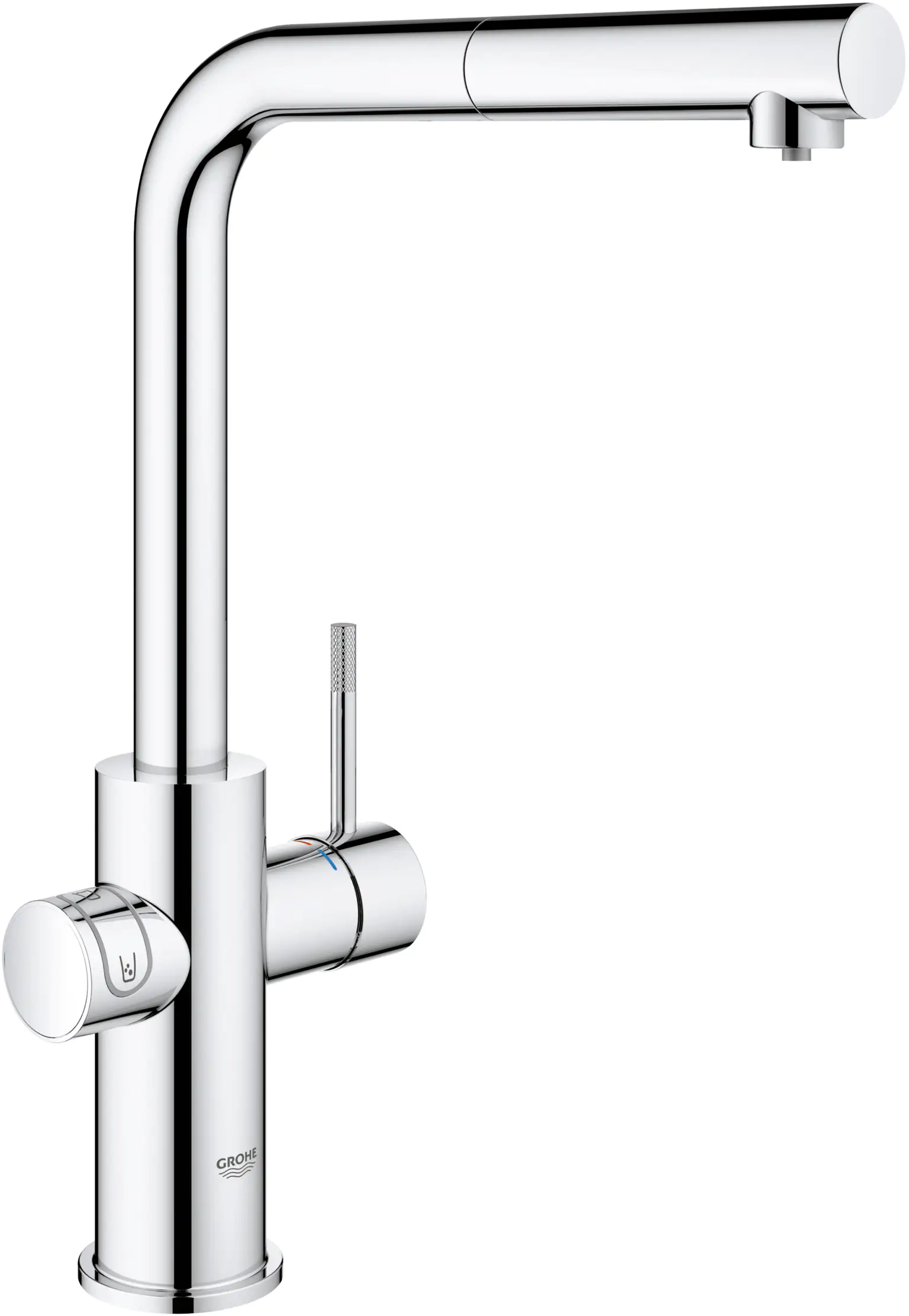 Grohe Blue Home L-Auslauf Starter Kit mit herausziehbarem Mousseurauslauf chrom Grohe Blue Home L-Auslauf Starter Kit mit herausziehbarem Mousseurauslauf chrom