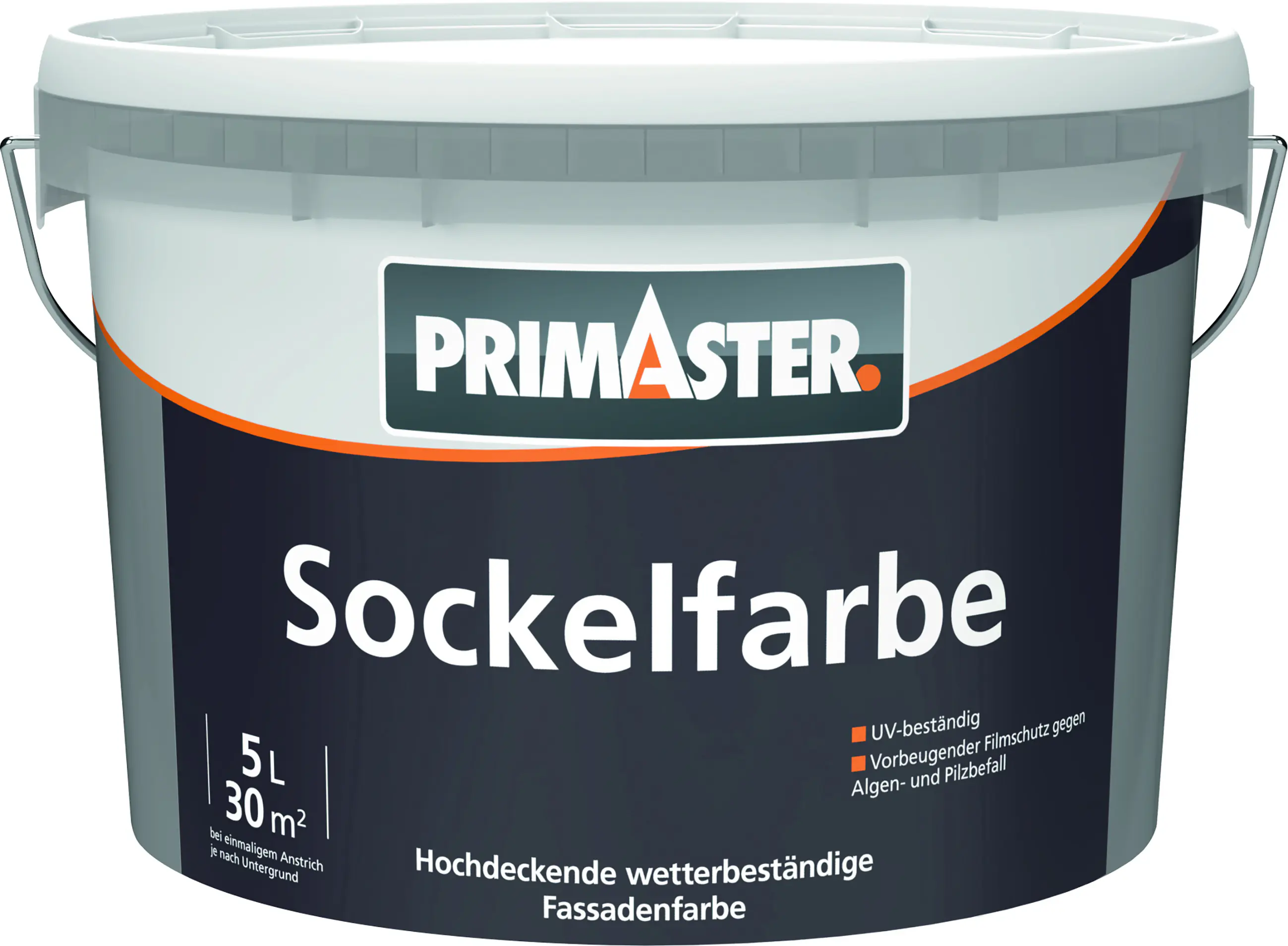 Primaster Sockel- und Dachfarbe 5 L steingrau