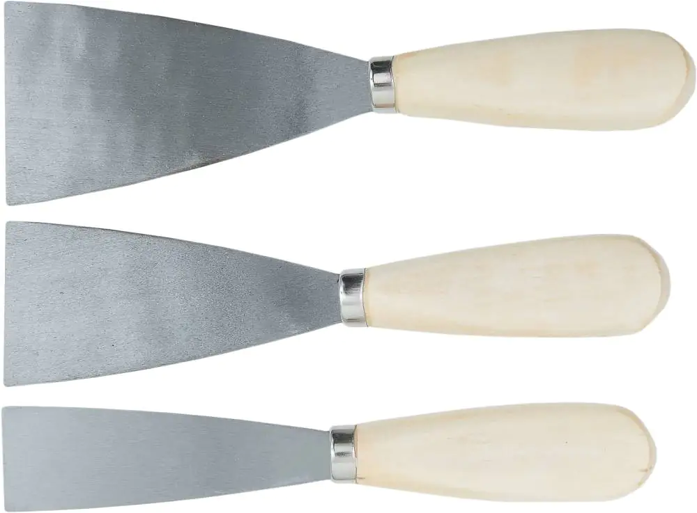 Spachtelset 3-teilig Holzgriff