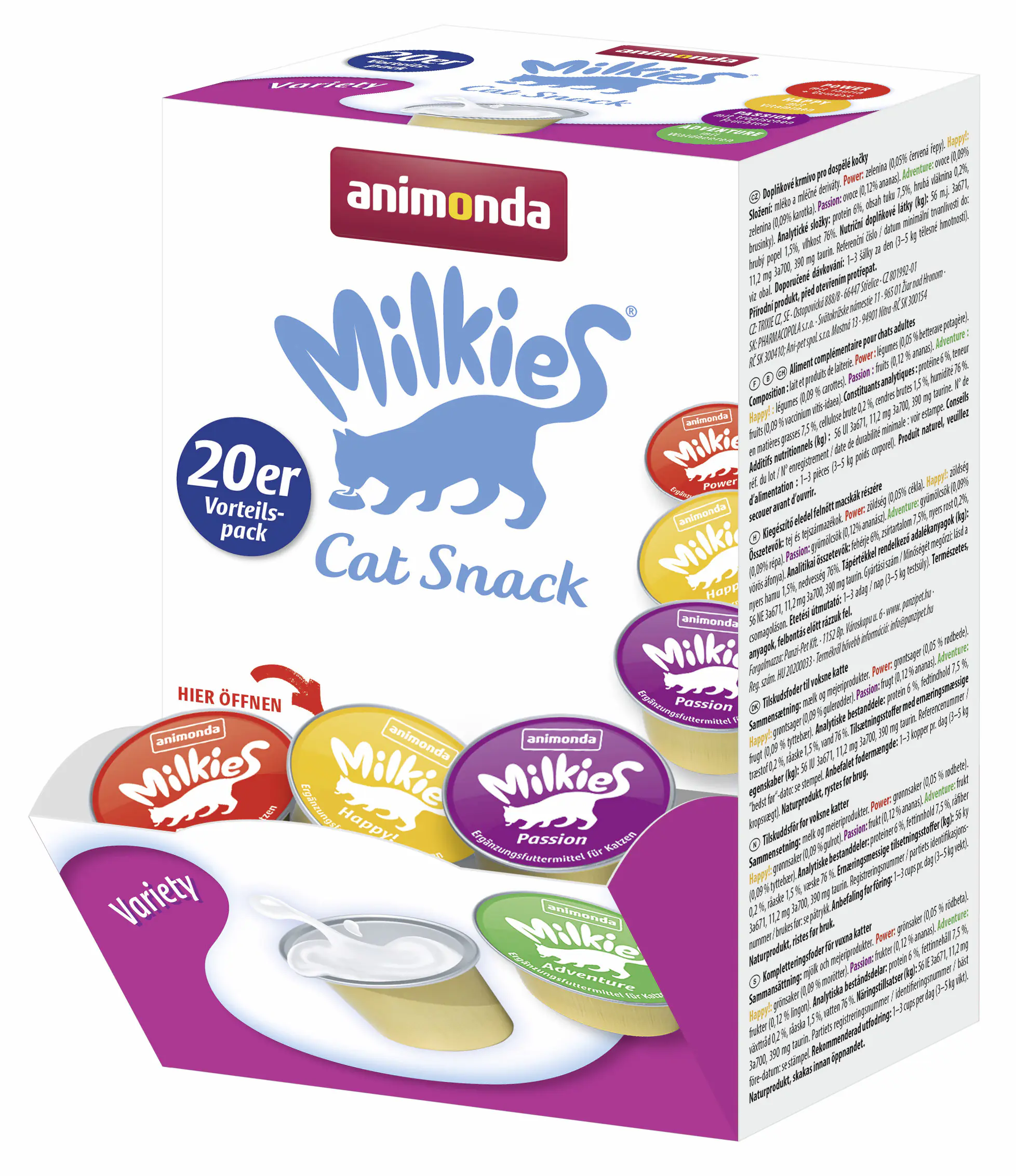 Animonda Milkies Adult Variety 20x15g 20 x 15 g