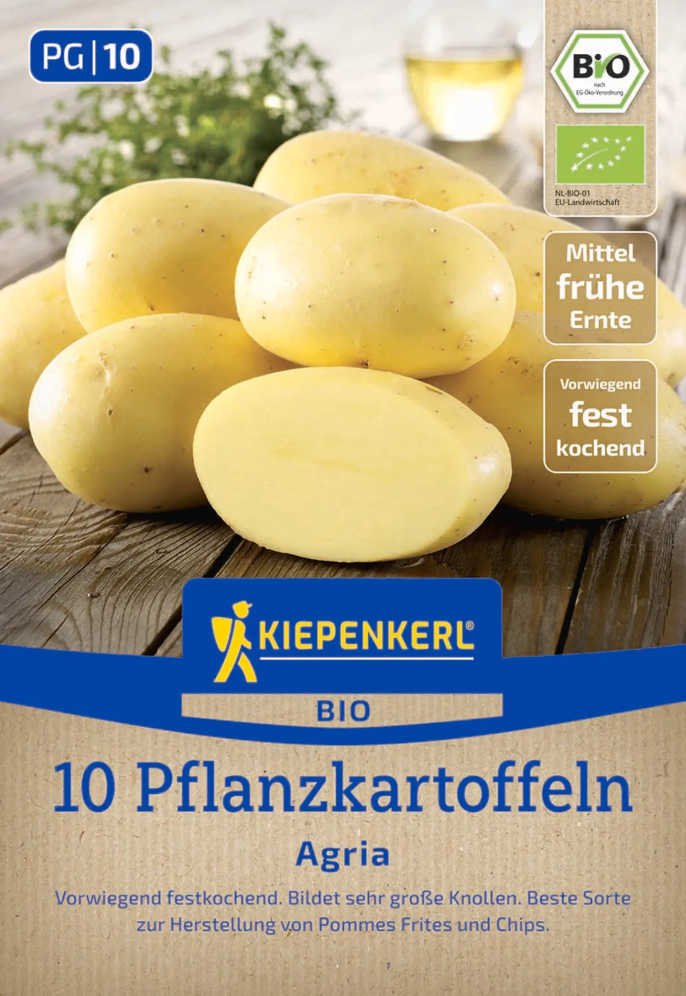 Kiepenkerl Bio Pflanzkartoffel Agria 10 Stück