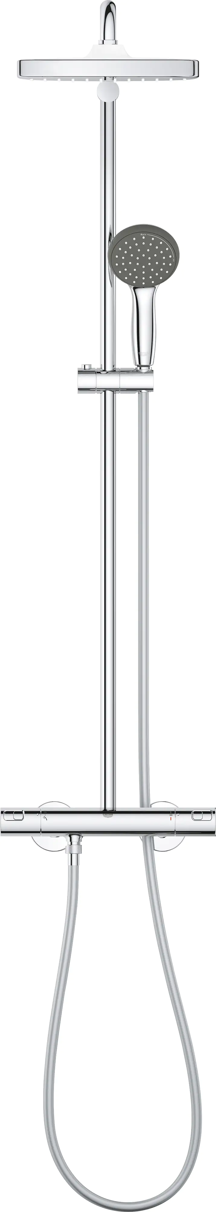 Grohe Duschsystem Vitalio Start 250 Cube mit Thermostatbatterie, verchromt Grohe Duschsystem Vitalio Start 250 Cube mit Thermostatbatterie, verchromt