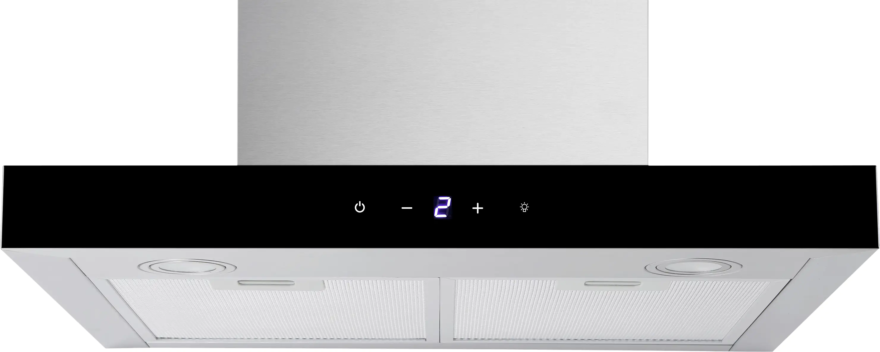 Respekta Dunstabzugshaube Edelstahl mit Glasfront 60 cm