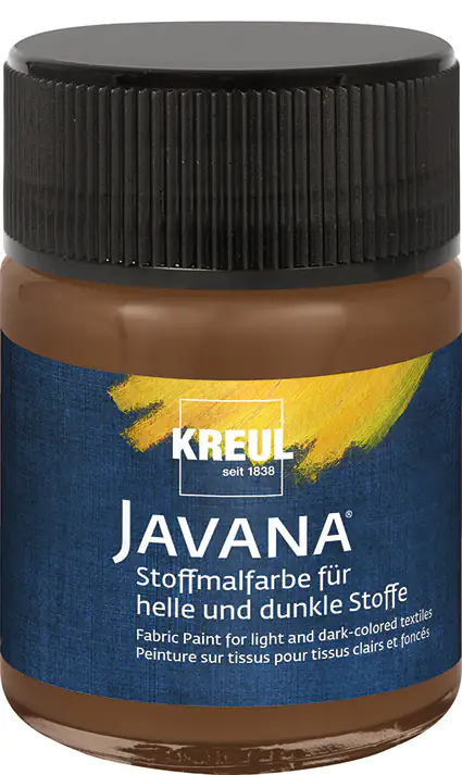 Kreul Javana Stoffmalfarbe für helle und dunkle Stoffe rehbraun 50 ml Kreul Javana Stoffmalfarbe für helle und dunkle Stoffe rehbraun 50 ml