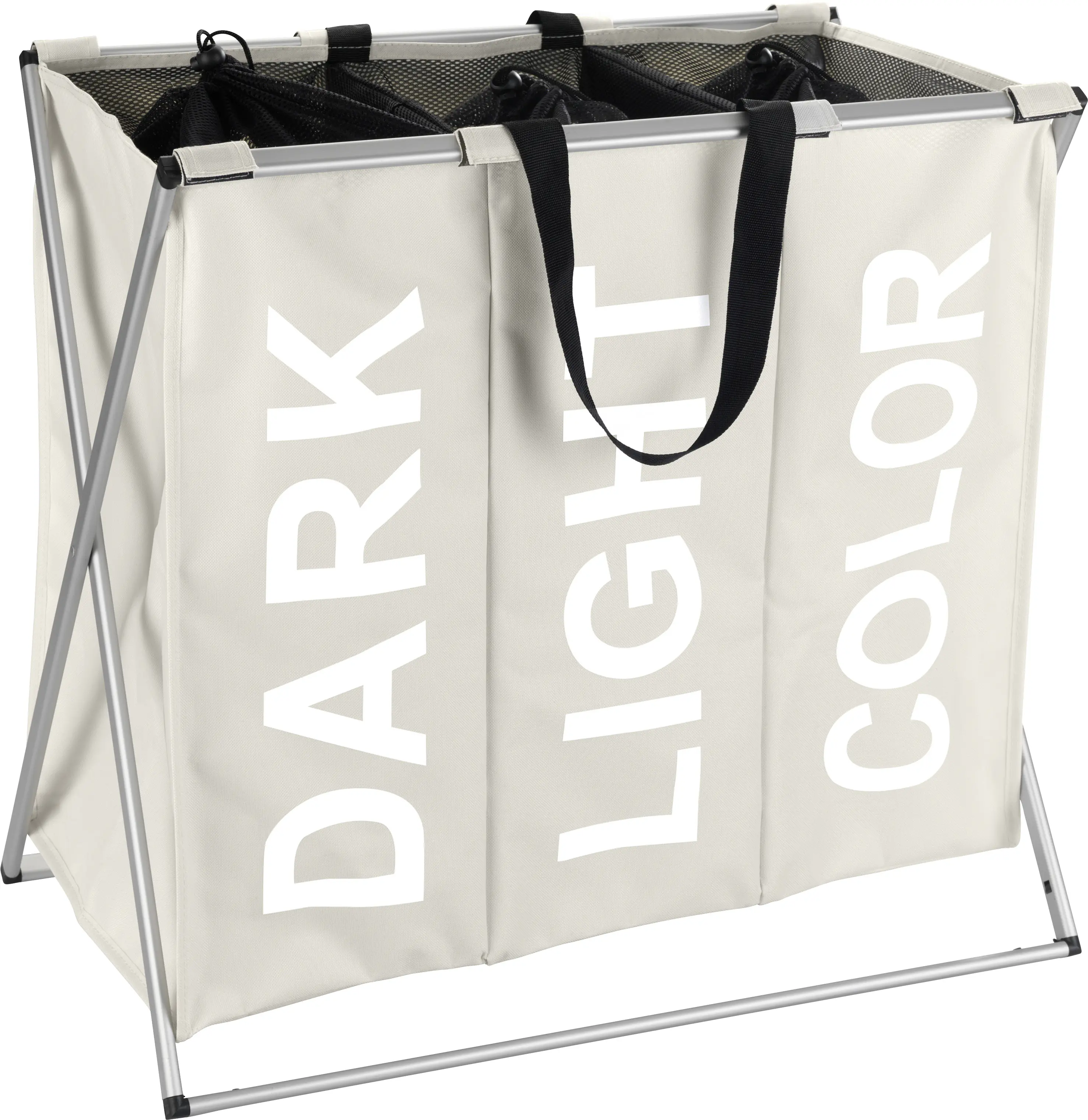 Wenko Wäschesammler Trio 130 l, beige