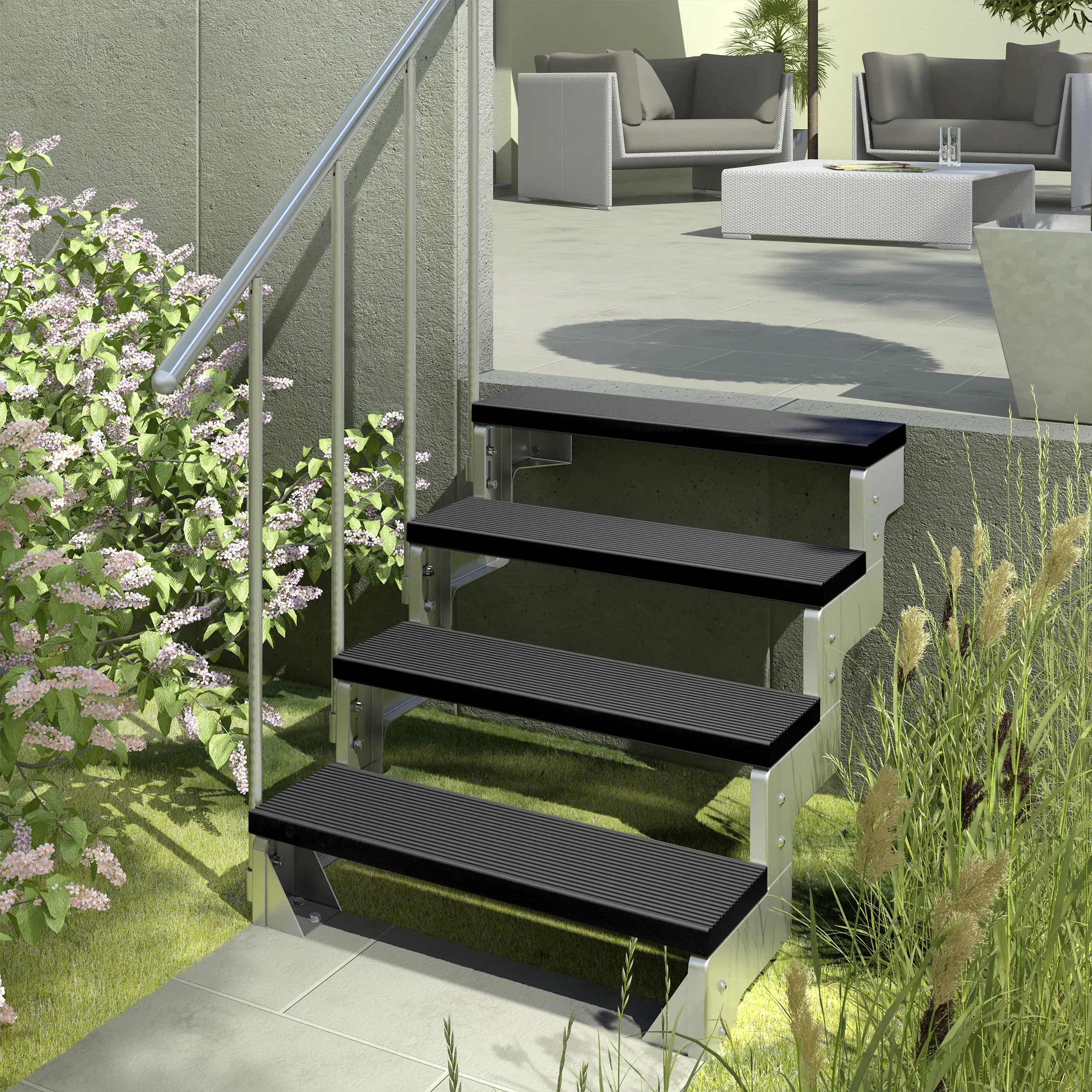 DOLLE Außentreppe Gardentop Set 2 Erweiterungsset DOLLE Außentreppe Gardentop Set 2 Erweiterungsset